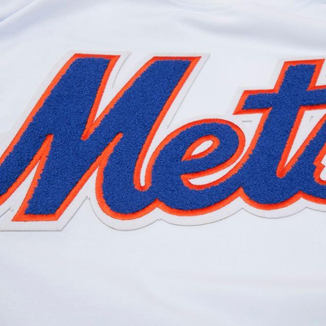 New York Mets Pro Standard MLB Classic Chenille T-Shirt - White