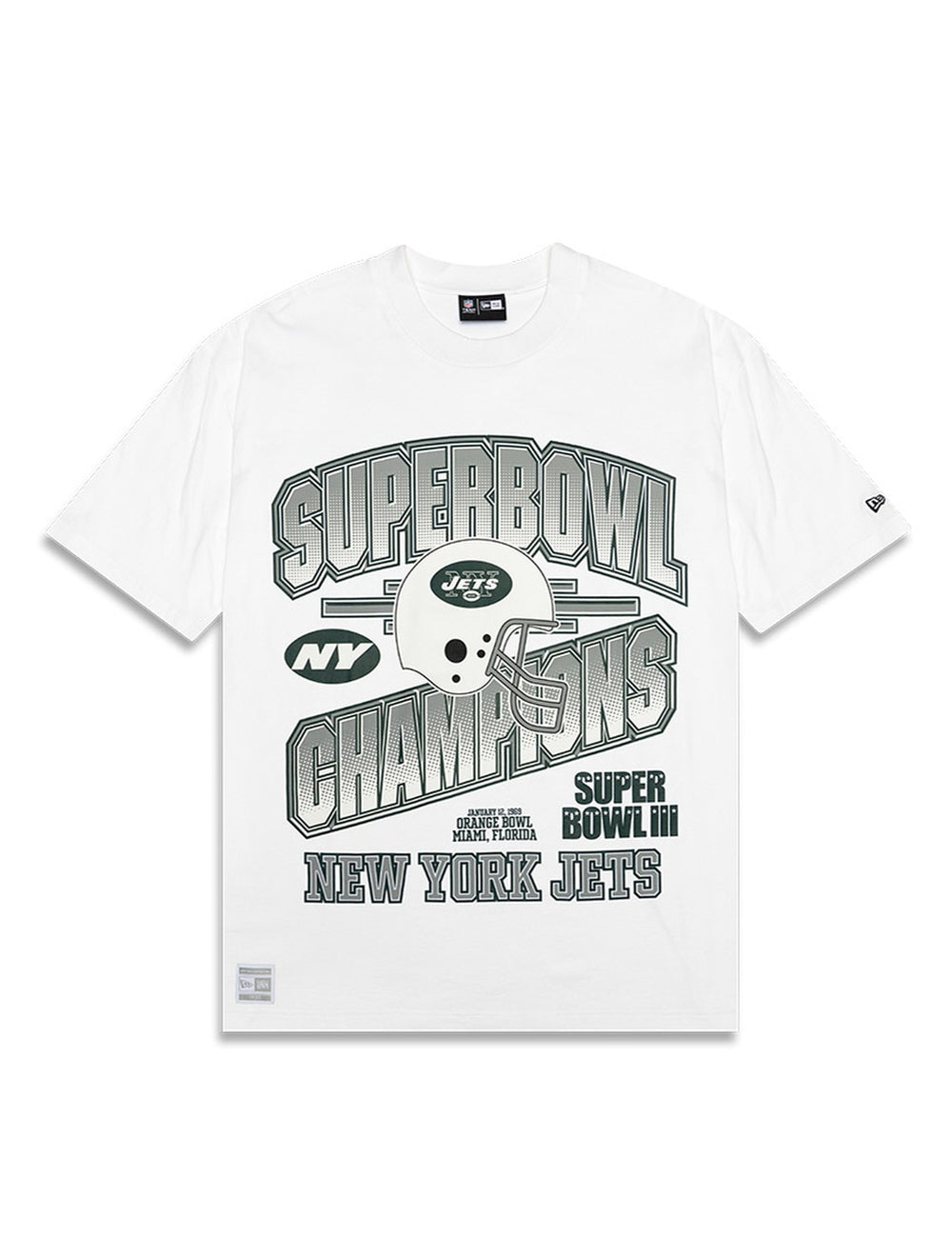 New York Jets New Era NFL Super Bowl LIII Oversized T-Shirt - White