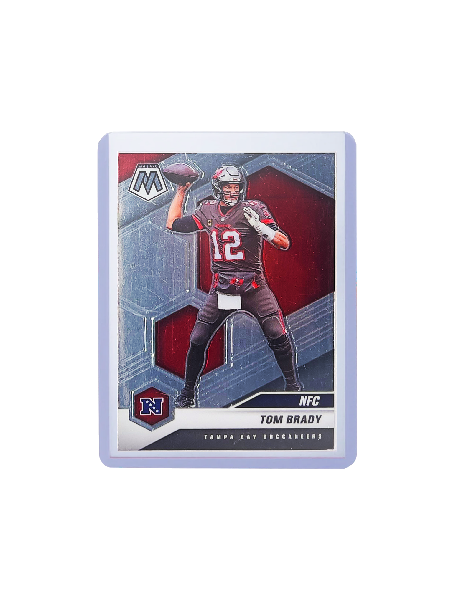 Tom Brady Tampa Bay Buccaneers Panini NFL 2021 Mosaic 201 Base Card