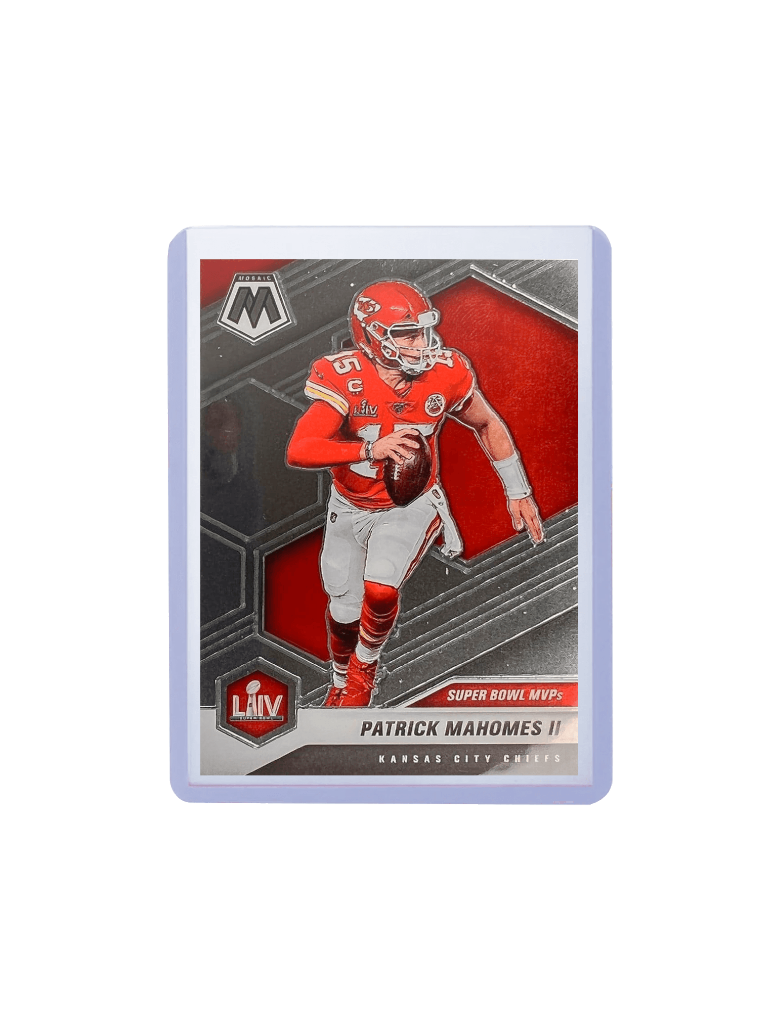 Patrick Mahomes Kansas City Chiefs Panini NFL 2021 Mosaic SB MVP 288 Card