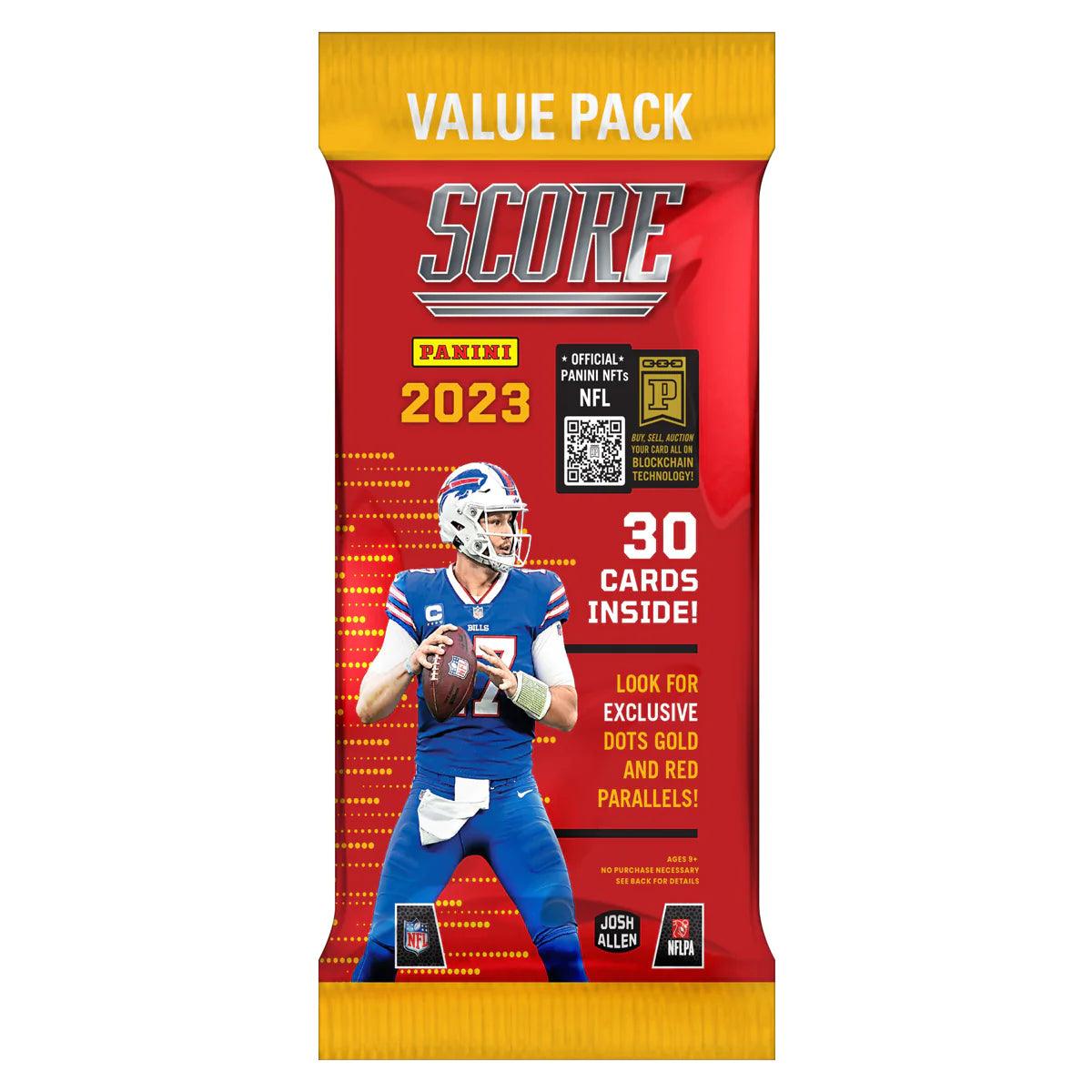 2023 Panini Score NFL Football Trading Card Value Fat Pack