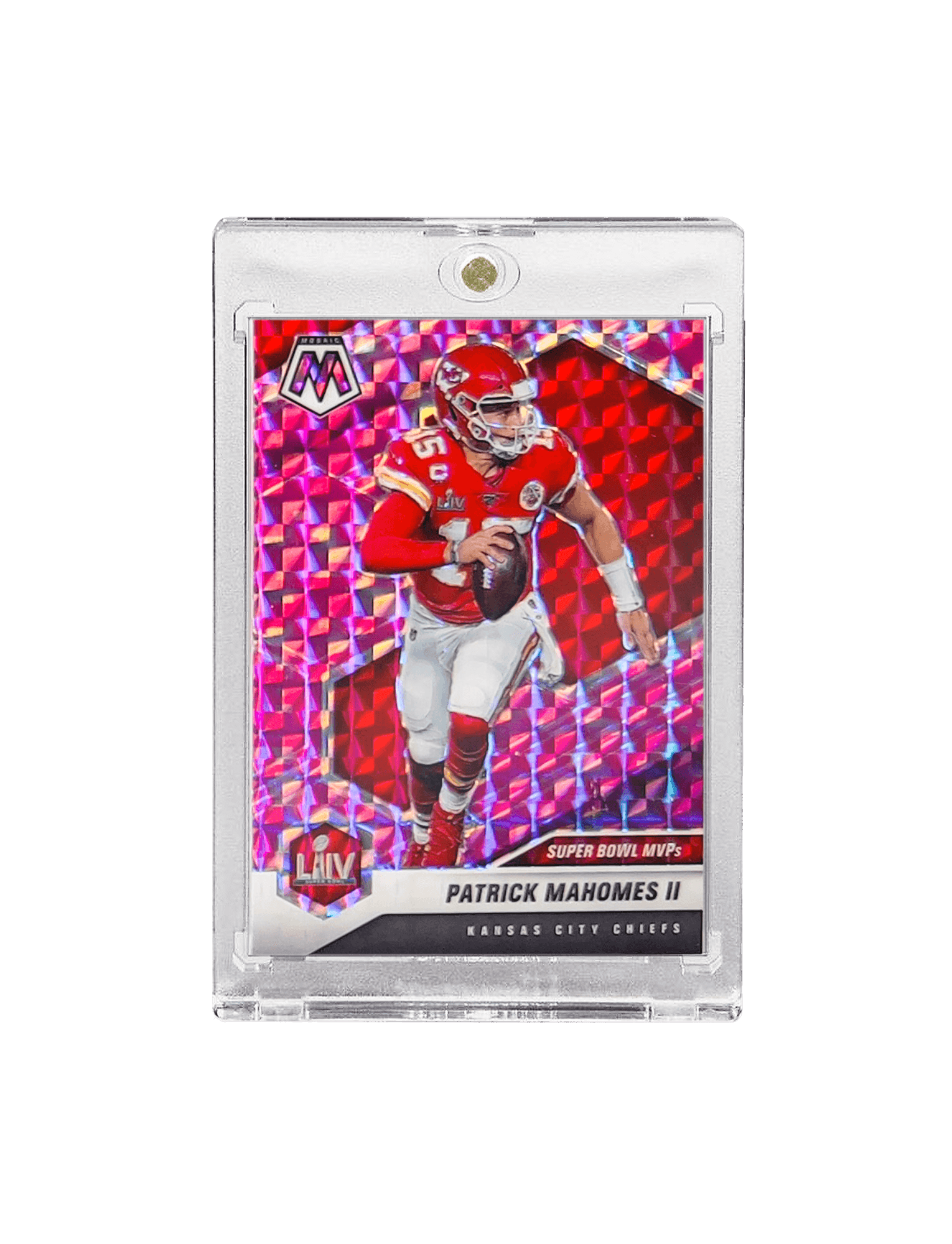 Patrick Mahomes Kansas City Chiefs Panini NFL Mosaic 21 Pink 288 Card