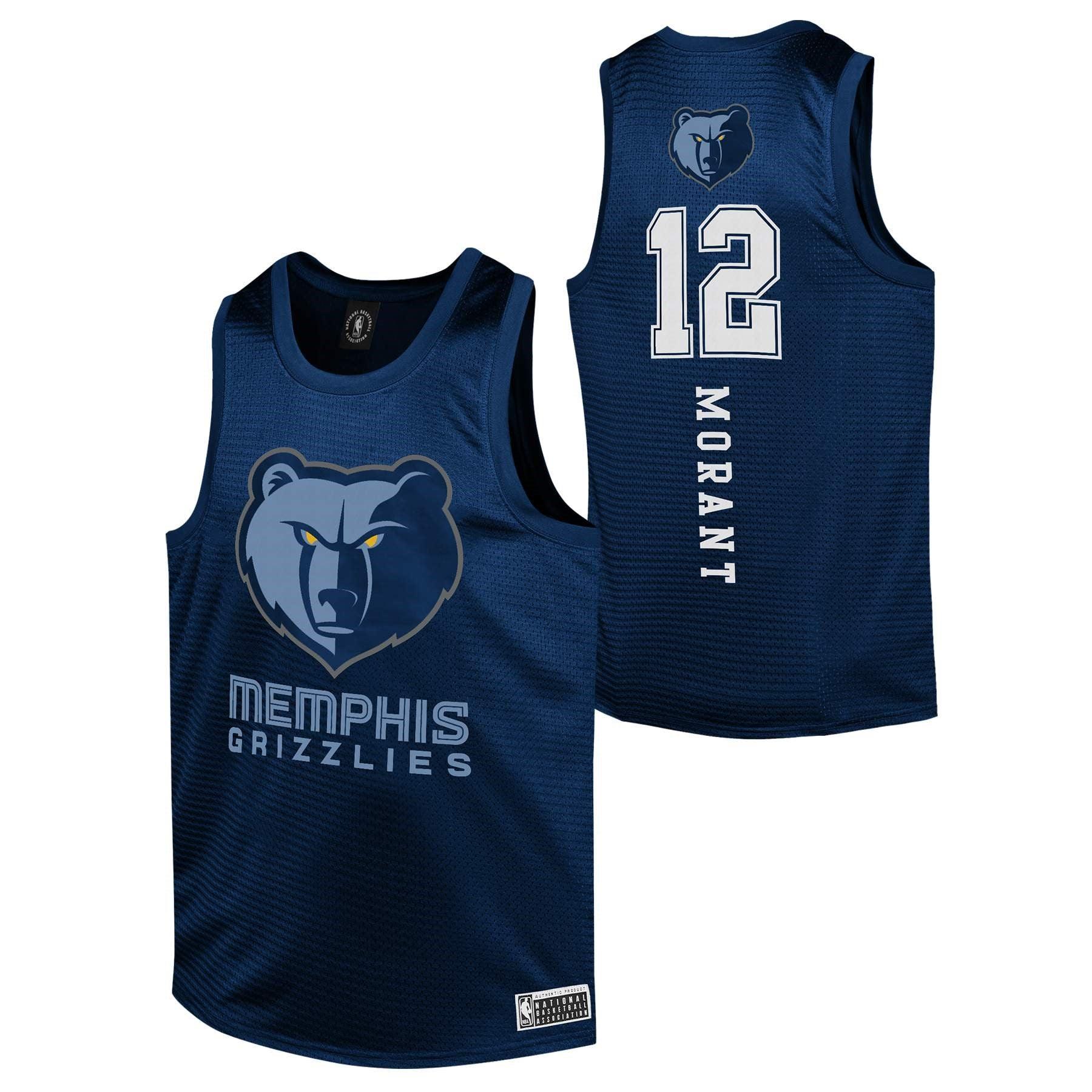 Youths Ja Morant Memphis Grizzlies NBA Essentials Mesh Jersey - Navy