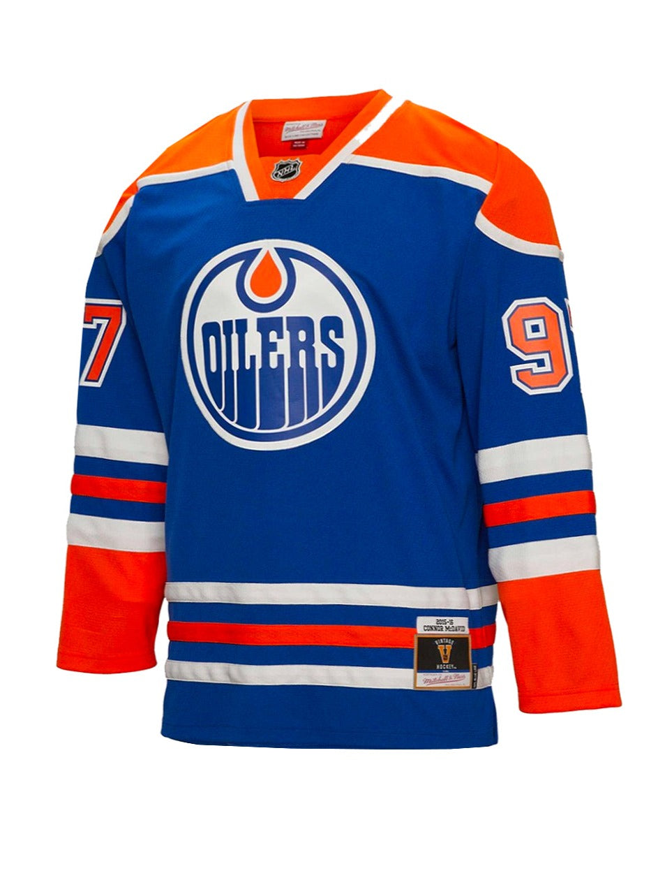 Connor McDavid Edmonton Oilers Mitchell & Ness NHL 15-16 Blue Line Jersey