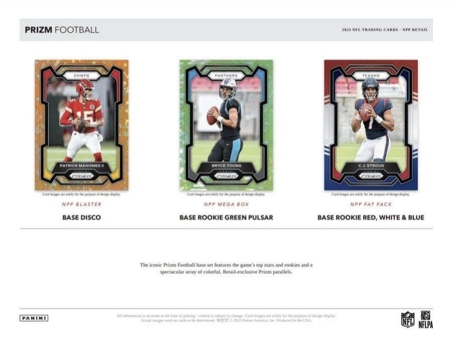 2023 Panini NFL Prizm Football Trading Card Retail Pack