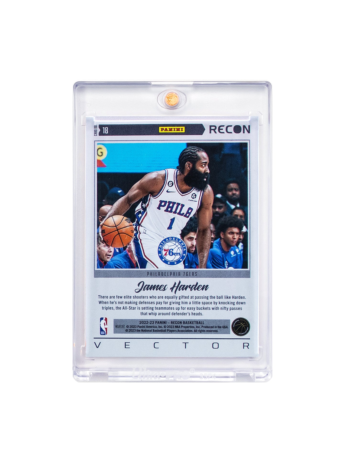 James Harden Philadelphia 76ers Panini NBA Recon 22-23 Vector Card