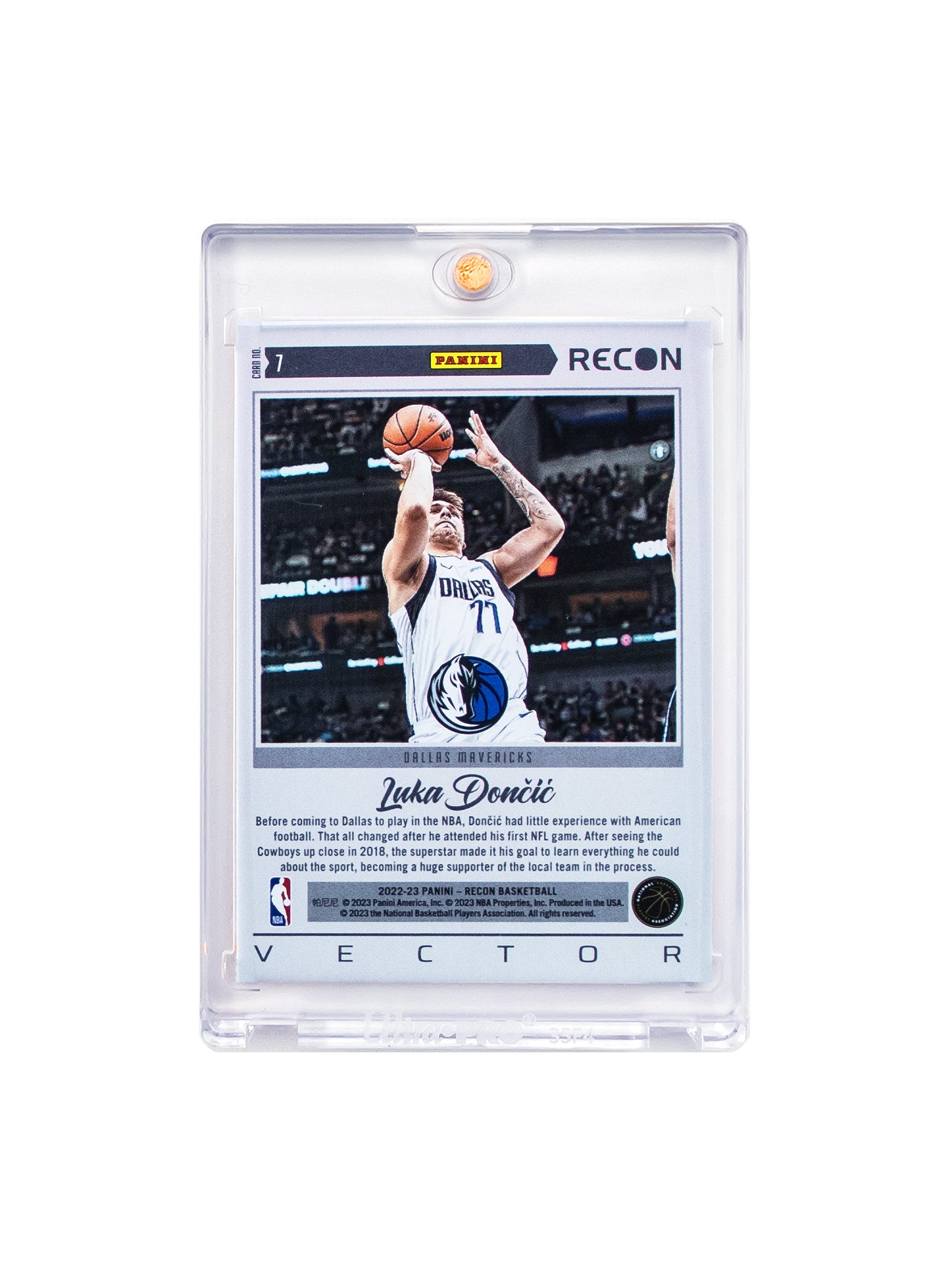 Luka Doncic Dallas Mavericks Panini NBA Recon 22-23 Vector Card