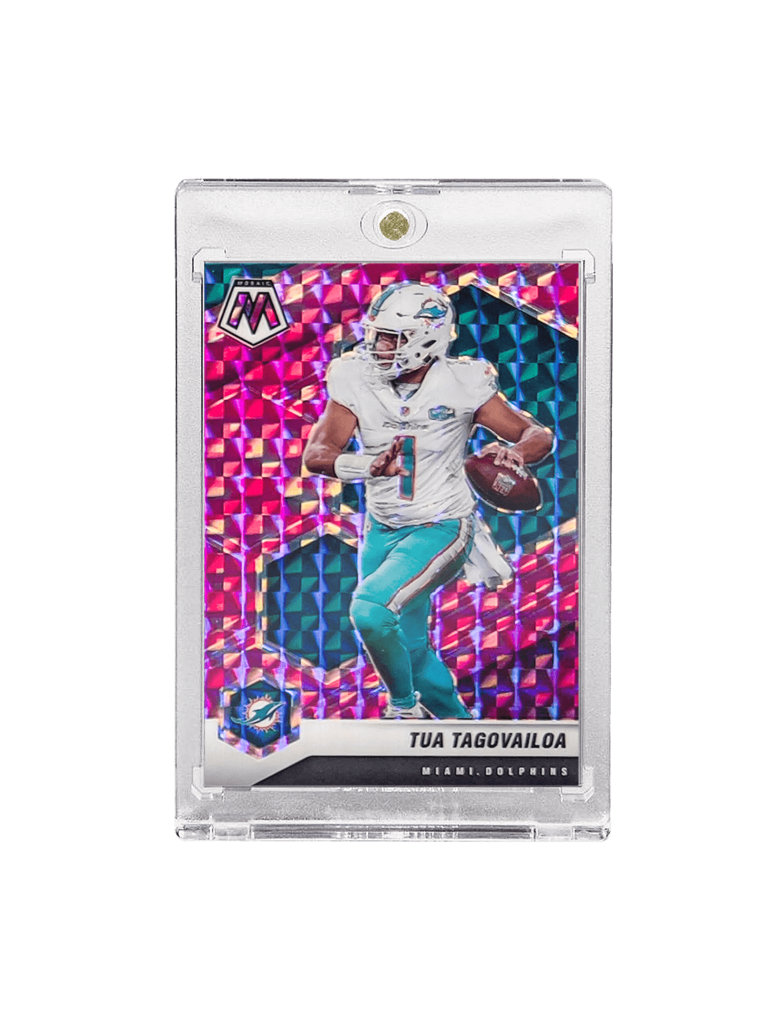 Tua Tagovailoa Miami Dolphins Panini NFL Mosaic 21 Pink 122 Card