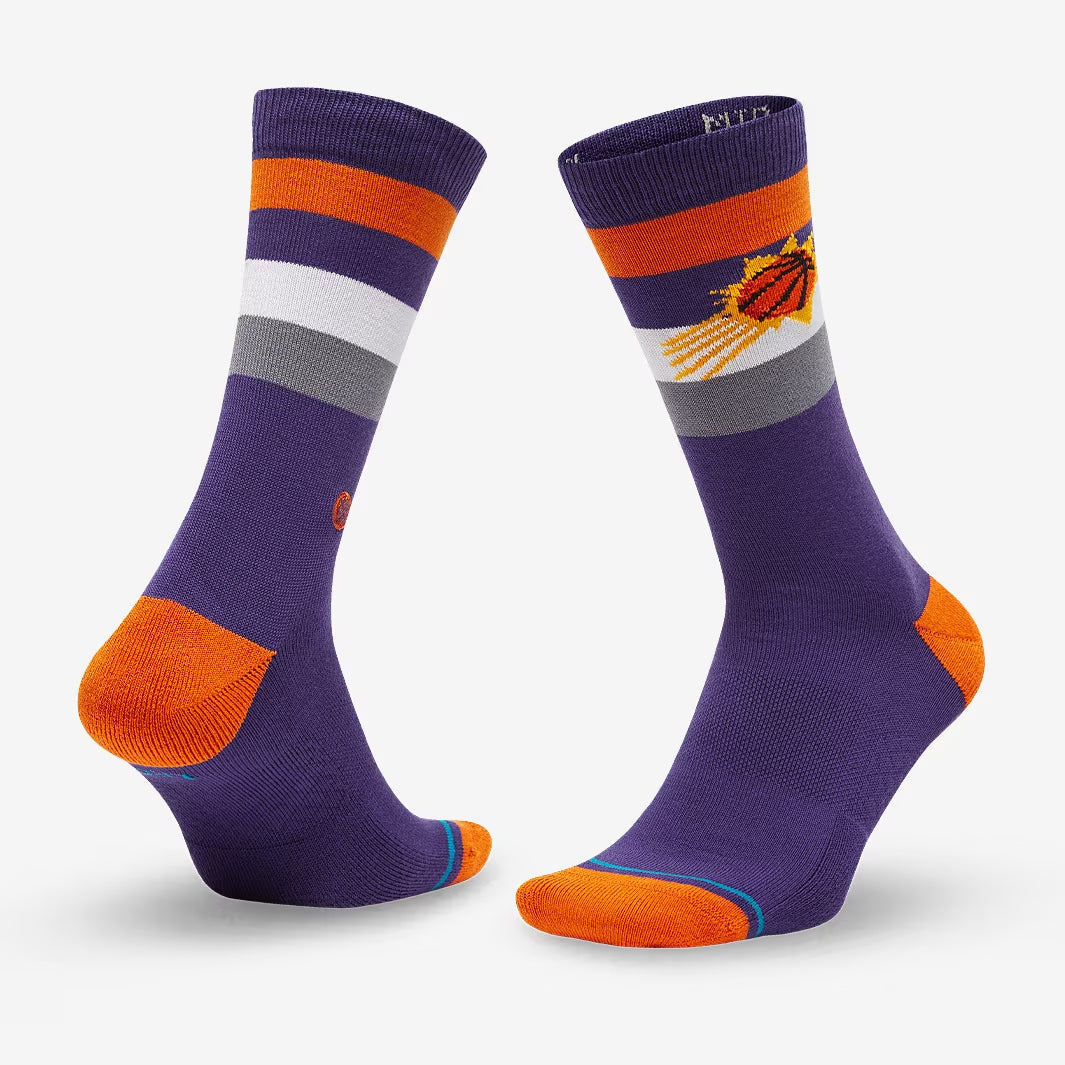 Phoenix Suns Stance NBA Team Stripe Crew Socks - Purple