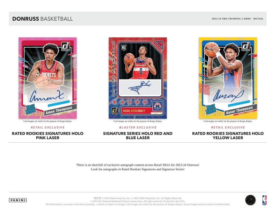 2023-24 NBA Panini Donruss Basketball Trading Card Blaster Box