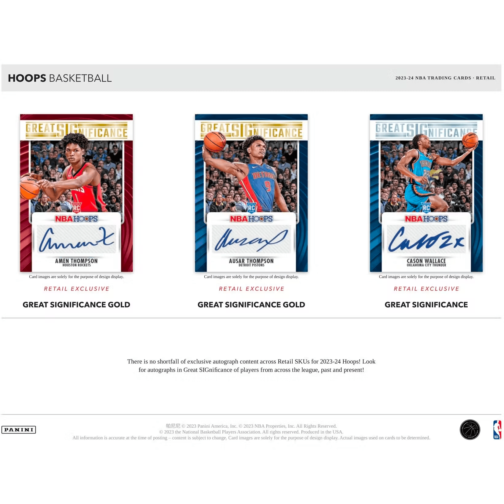 2023-24 NBA Panini Hoops Basketball Blaster Trading Card Box