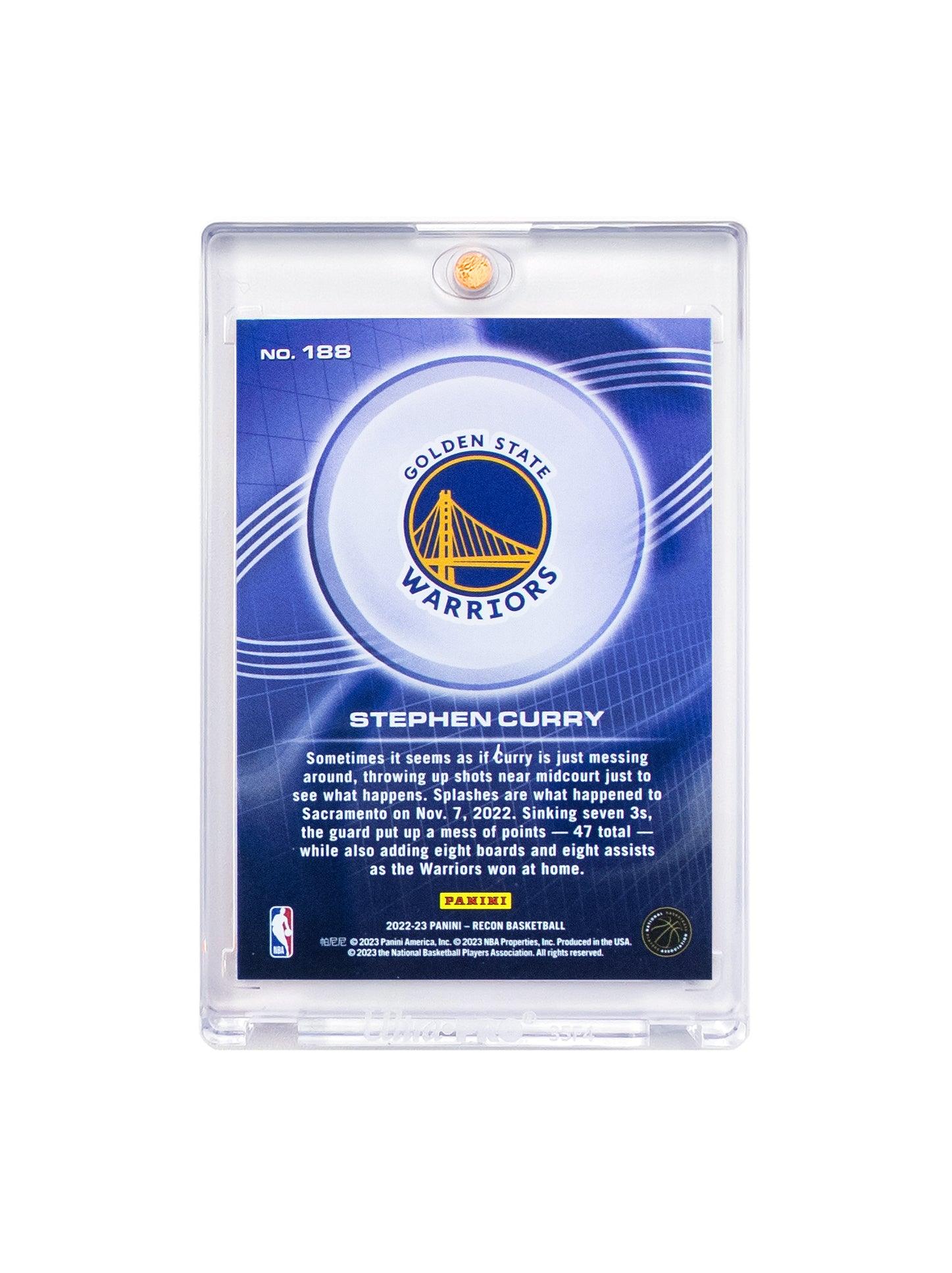 Steph Curry Golden State Warriors Panini NBA Recon 22-23 Holo card