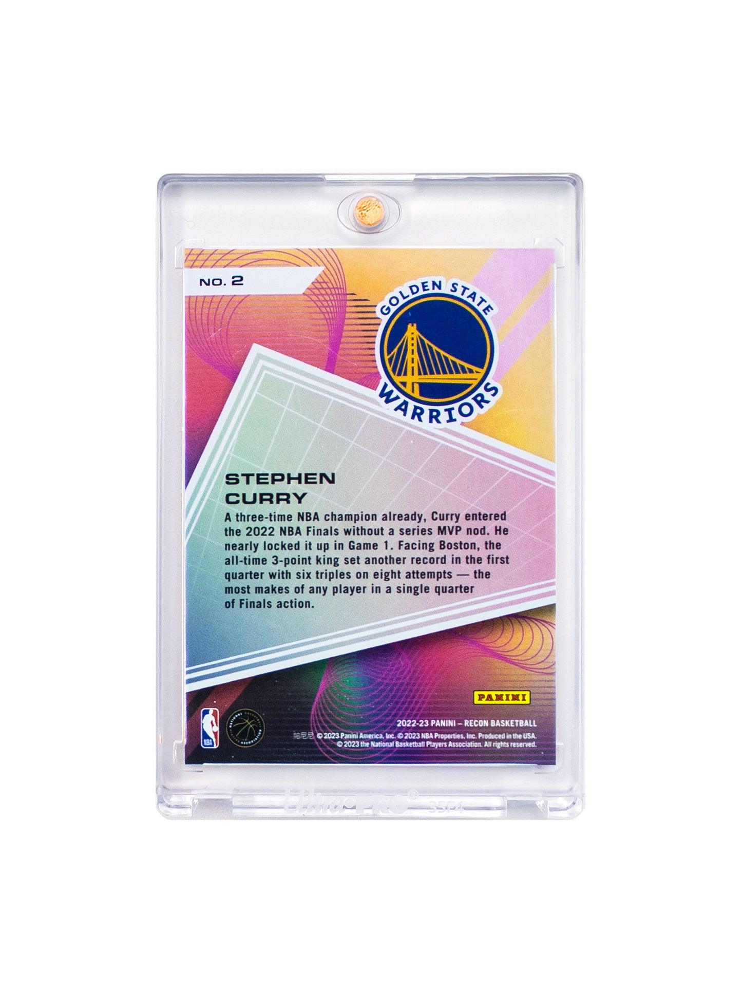 Steph Curry Golden State Warriors Panini NBA Recon 22-23 Top Charts Holo card