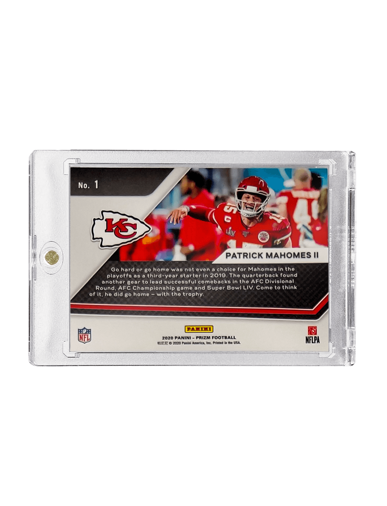 Patrick Mahomes Kansas City Chiefs Panini NFL Prizm 20 Go Hard 1 Card