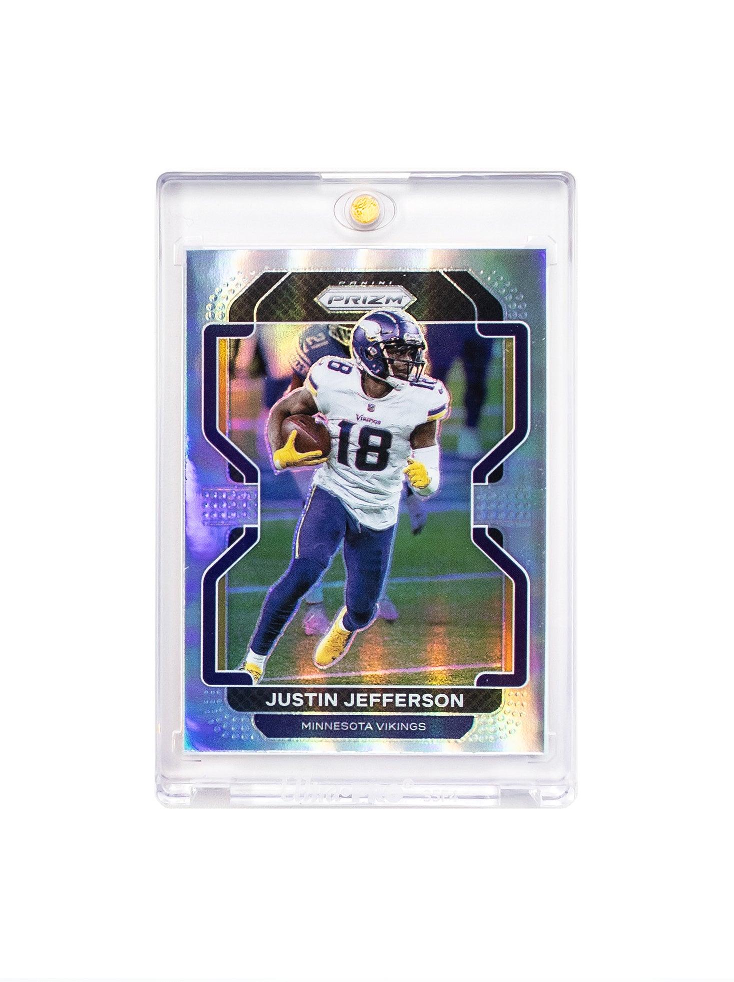 Justin Jefferson Minnesota Vikings Panini NFL Prizm 21 Silver Card