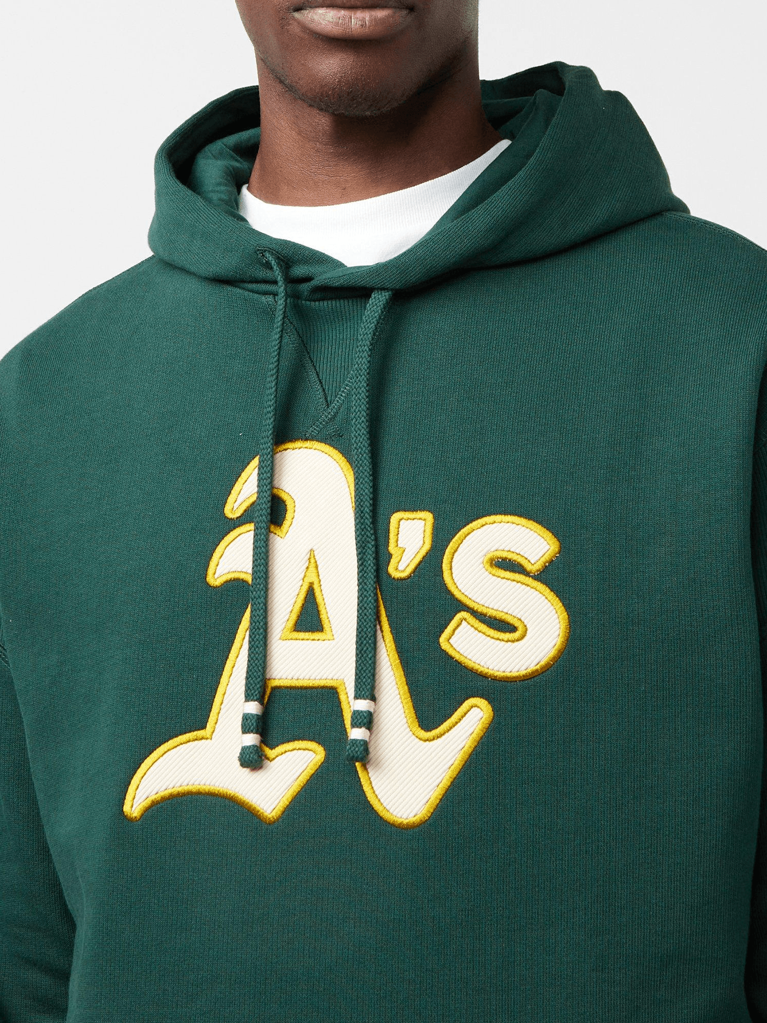 Oakland Athletics New Era MLB Rib Infill Oversized Hoodie Jumper - Green