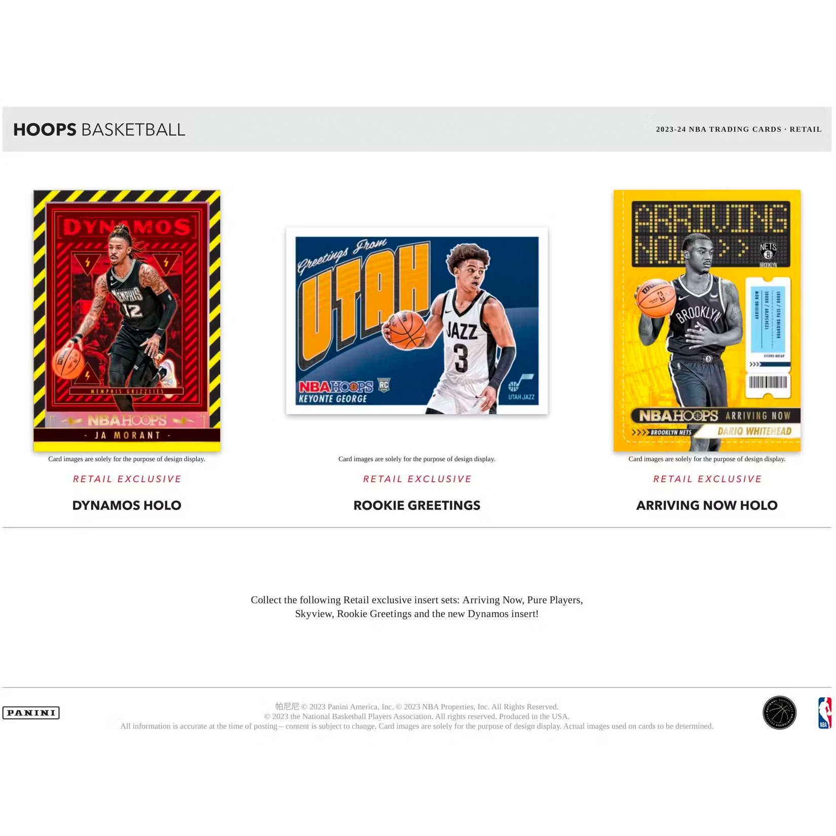 2023-24 NBA Panini Hoops Basketball Blaster Trading Card Box