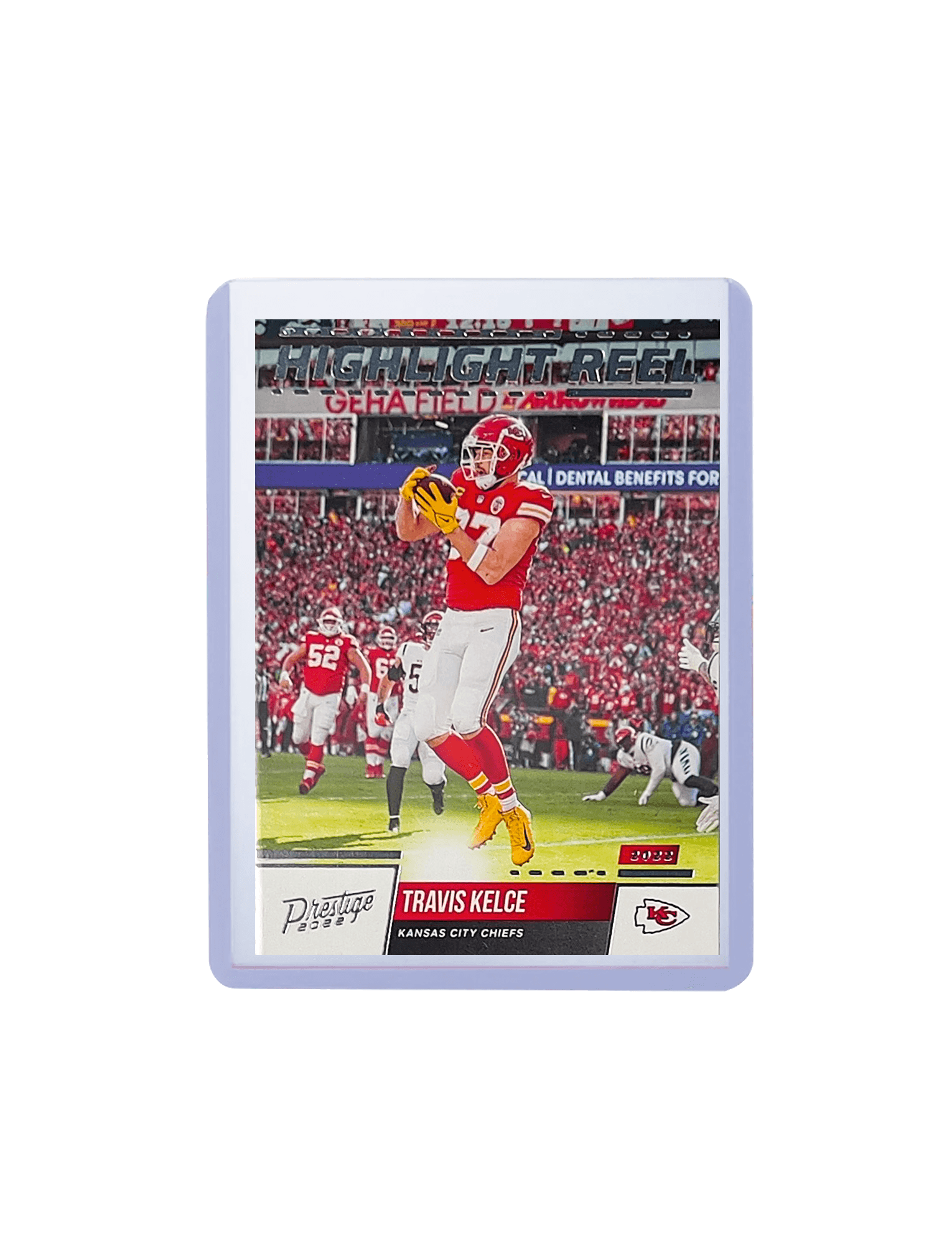 Travis Kelce Kansas City Chiefs Panini NFL Prestige 22 Highlight Reel Card