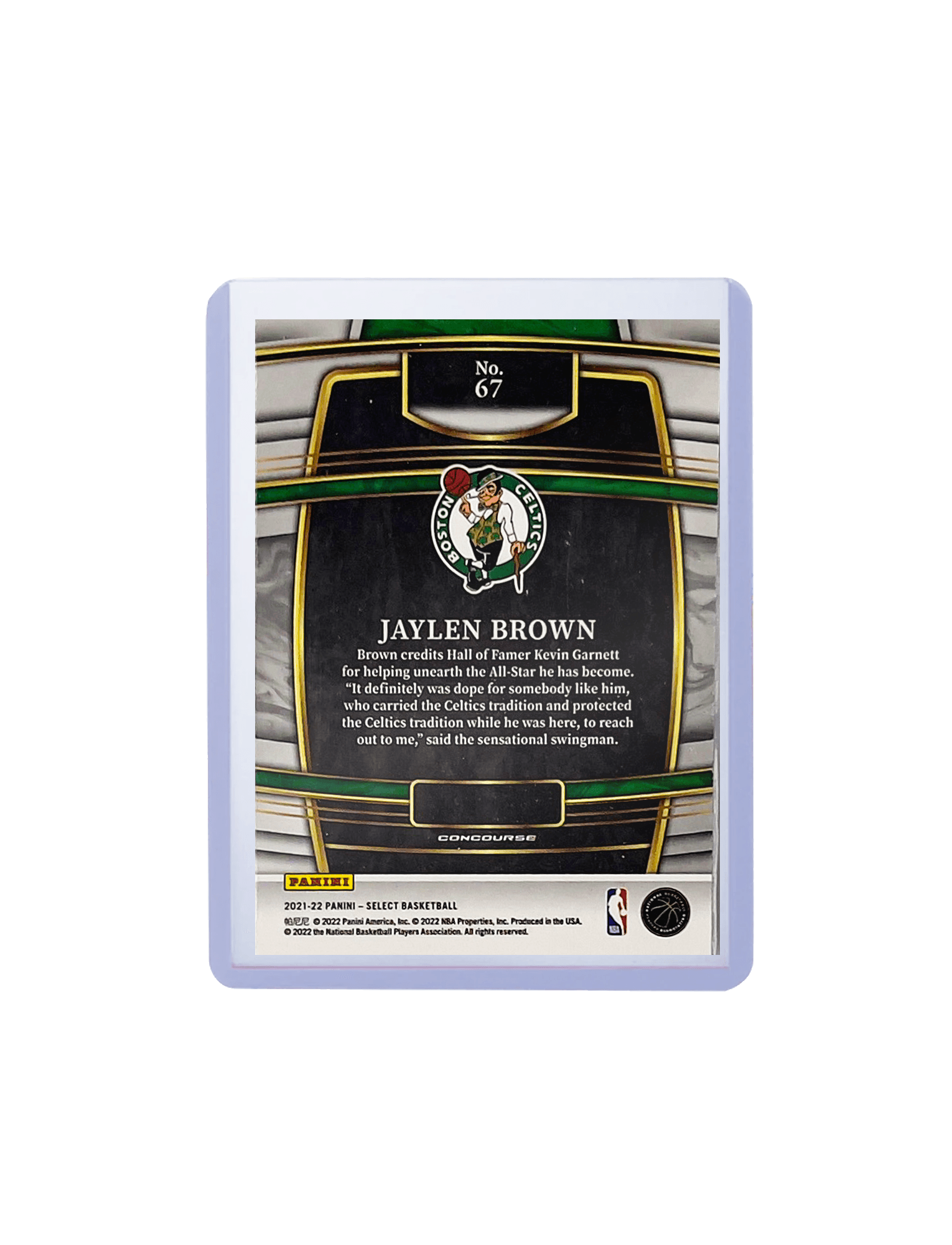 Jaylen Brown Boston Celtics Panini NBA 21-22 Select Retail 67 Card