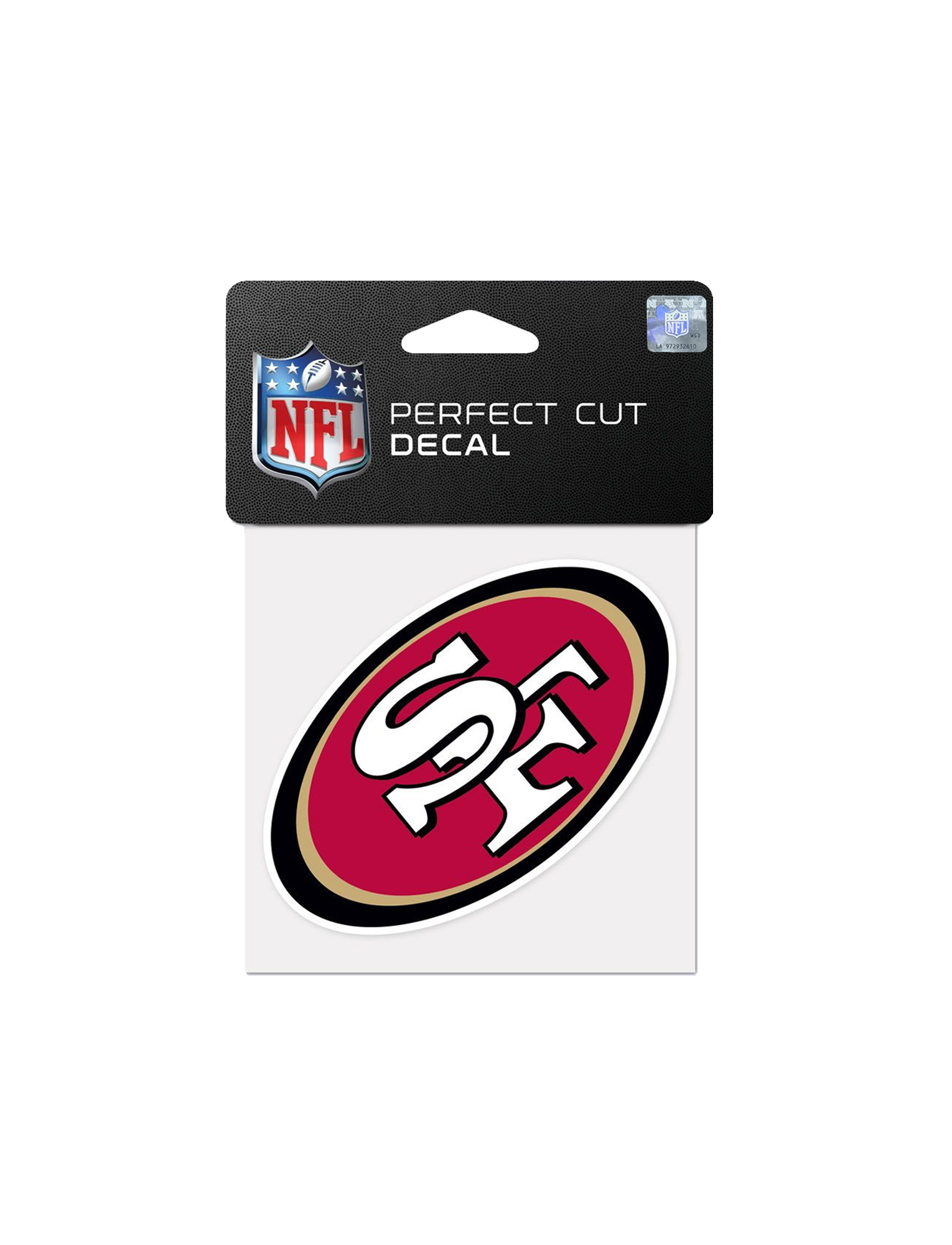 San Francisco 49ers Wincraft NFL 4" x 4" Perfect Cut Decal