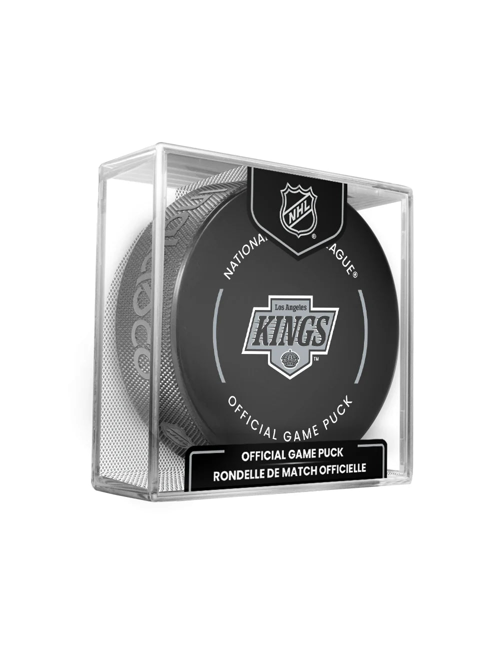 Los Angeles Kings Inglasco NHL 24-25 Official Game Puck In Cube