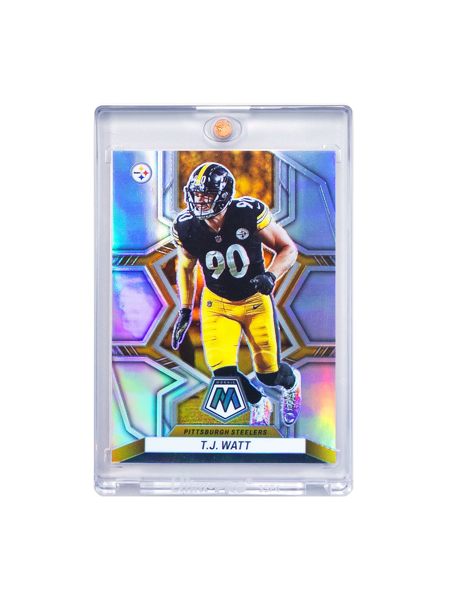 TJ Watt Pittsburgh Steelers Panini NFL Mosaic 22 Silver Card