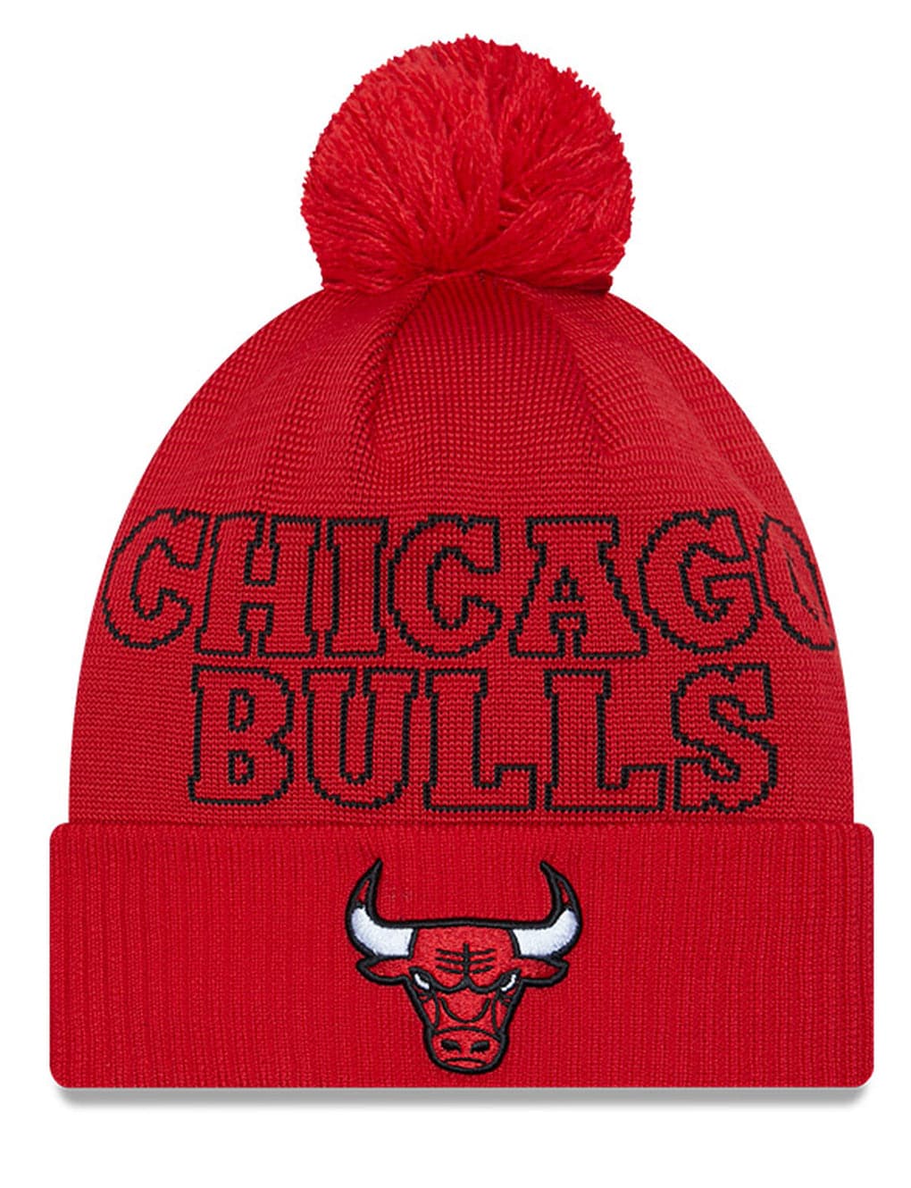 Chicago Bulls New Era NBA 23 Draft Knit Beanie - Red