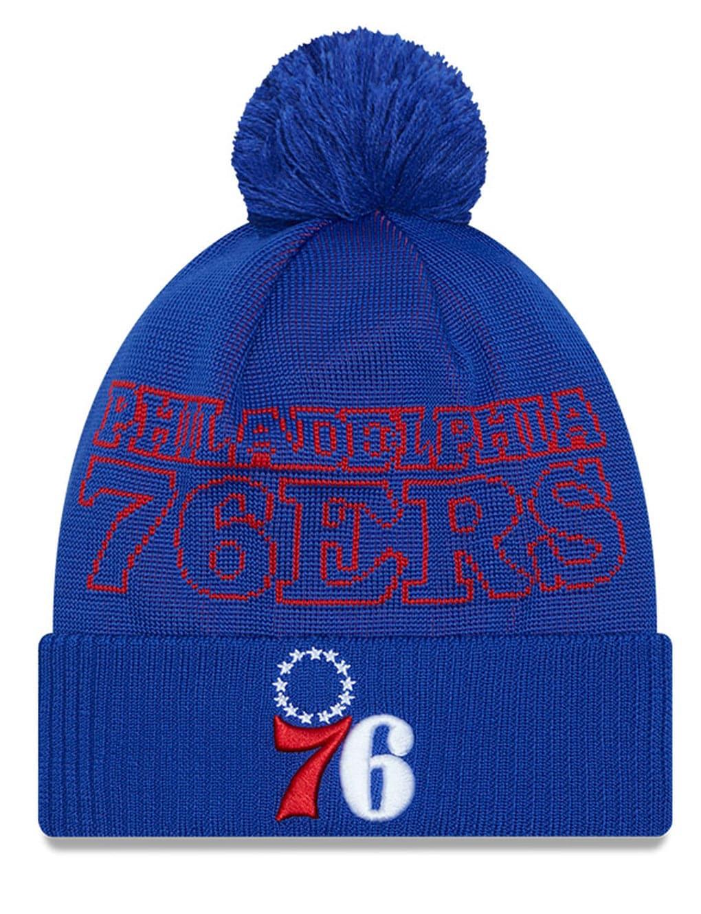 Philadelphia 76ers New Era NBA 23 Draft Knit Beanie - Blue