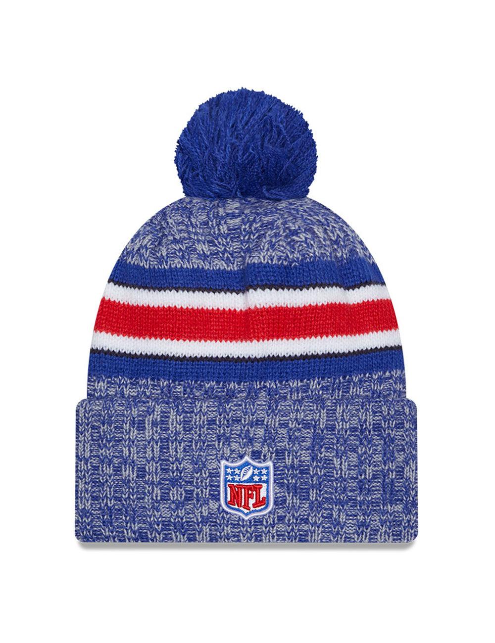 Buffalo Bills New Era NFL 23 Sideline Pom Knit Beanie