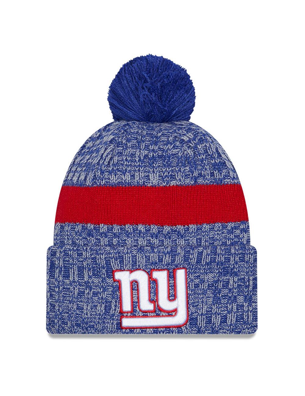 New York Giants New Era NFL 23 Sideline Pom Knit Beanie