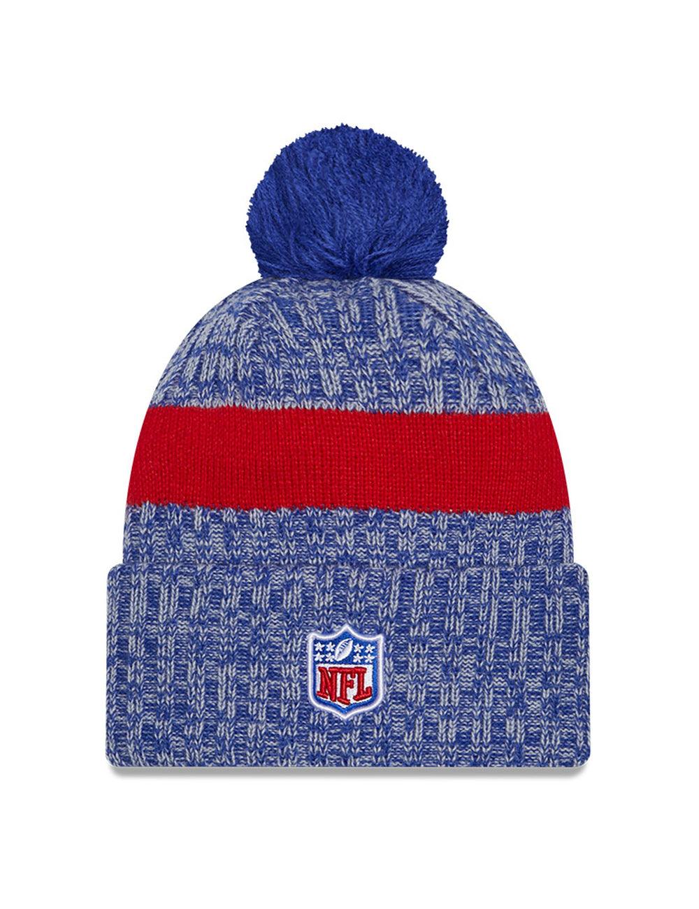 New York Giants New Era NFL 23 Sideline Pom Knit Beanie