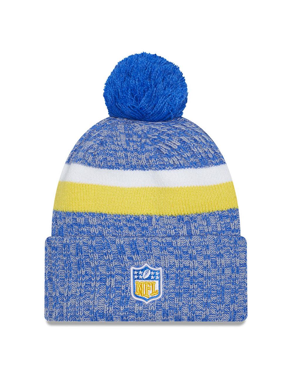 Los Angeles Rams New Era NFL 23 Sideline Pom Knit Beanie