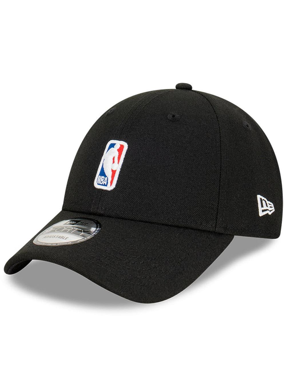 NBA Logoman New Era League Mini Logo 9FORTY Snapback Hat - Black