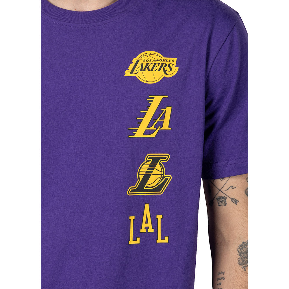 Los Angeles Lakers New Era NBA 24 City Edition T-Shirt - Purple