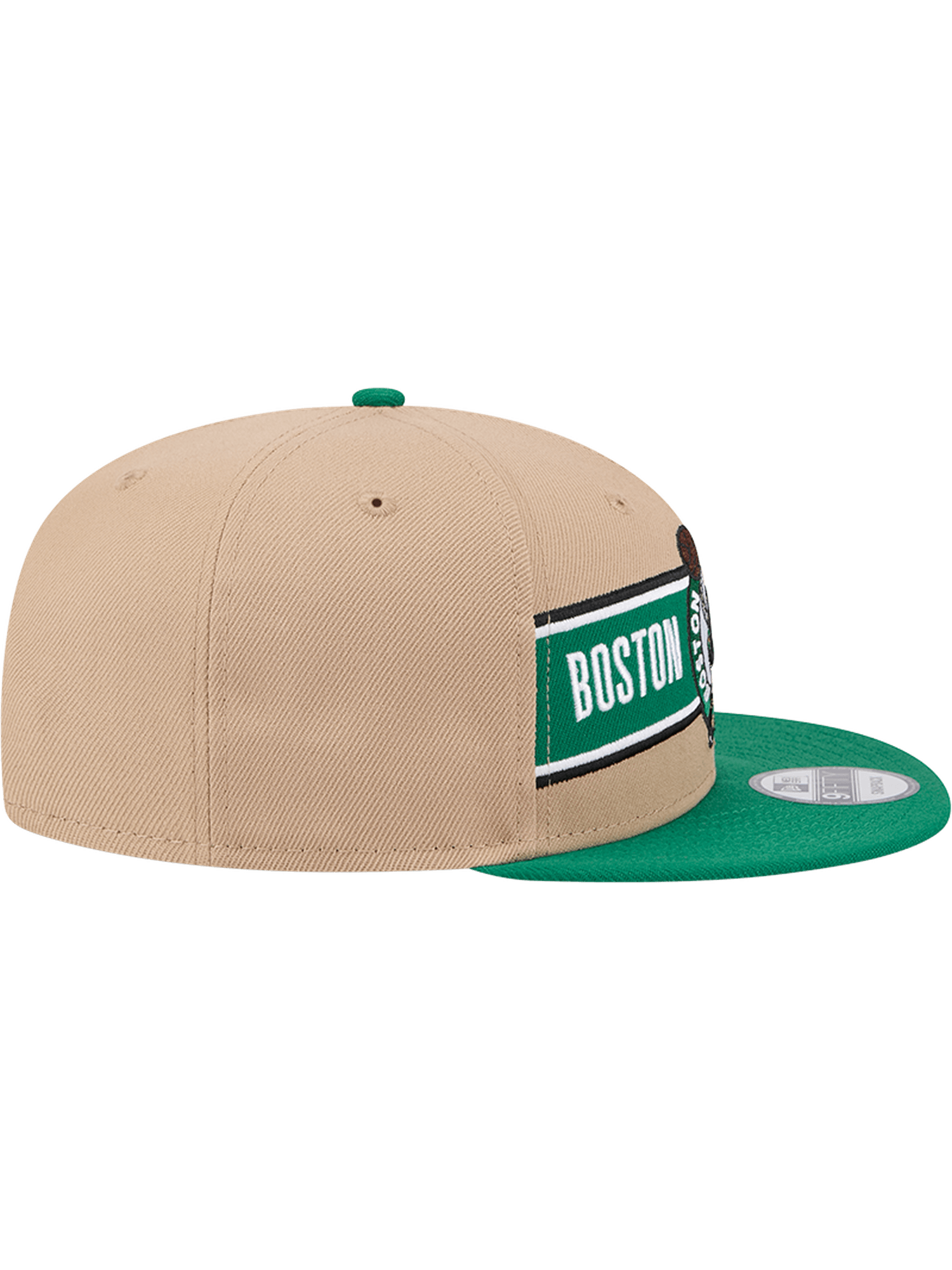 Youths Boston Celtics New Era NBA 24 Draft 9FIFTY Snapback Hat - Tan