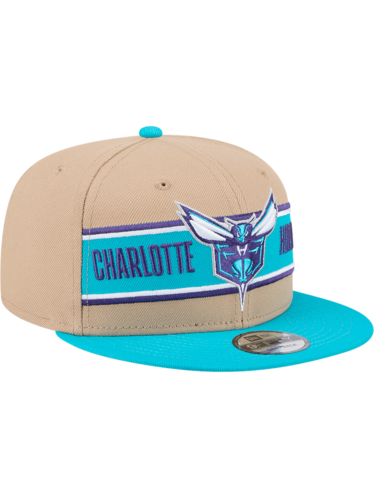 Charlotte Hornets New Era NBA 24 Draft 9FIFTY Snapback Hat - Tan