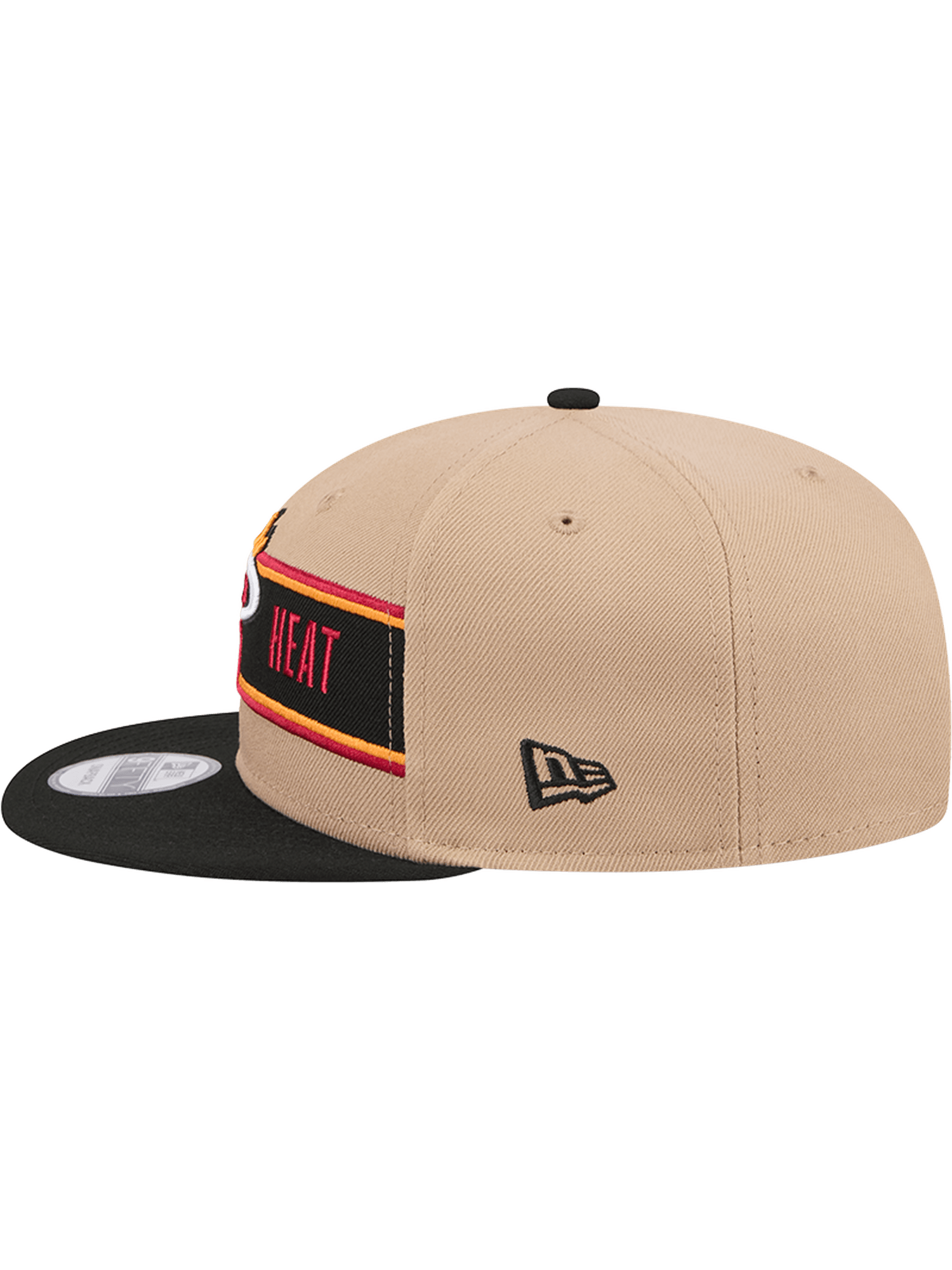 Miami Heat New Era NBA 24 Draft 9FIFTY Snapback Hat - Tan