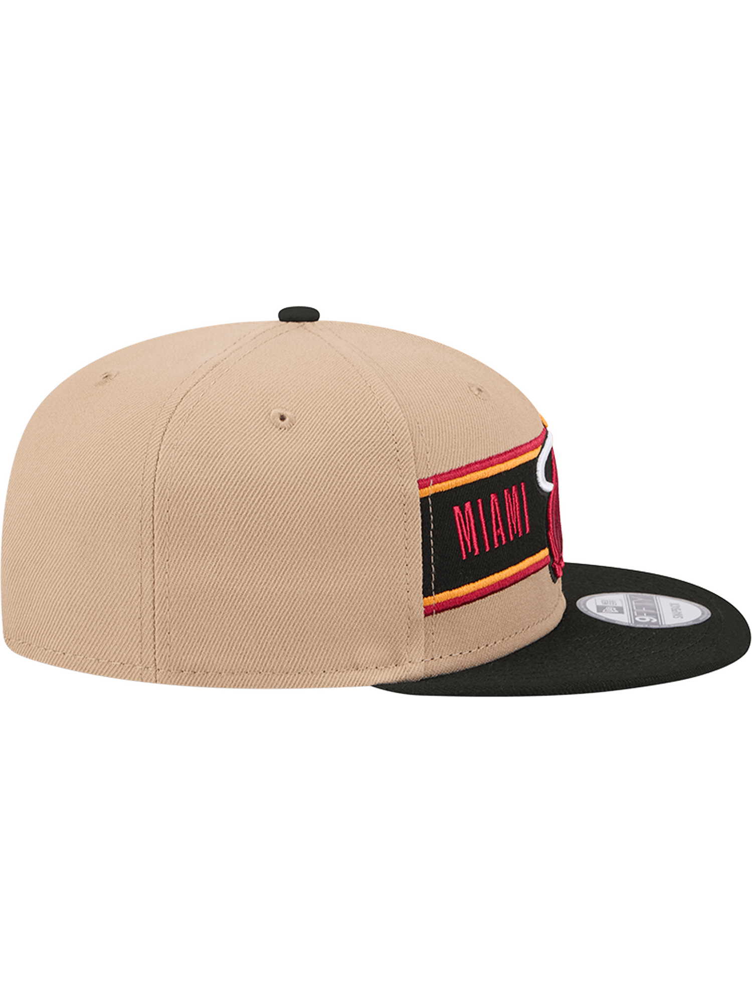 Miami Heat New Era NBA 24 Draft 9FIFTY Snapback Hat - Tan