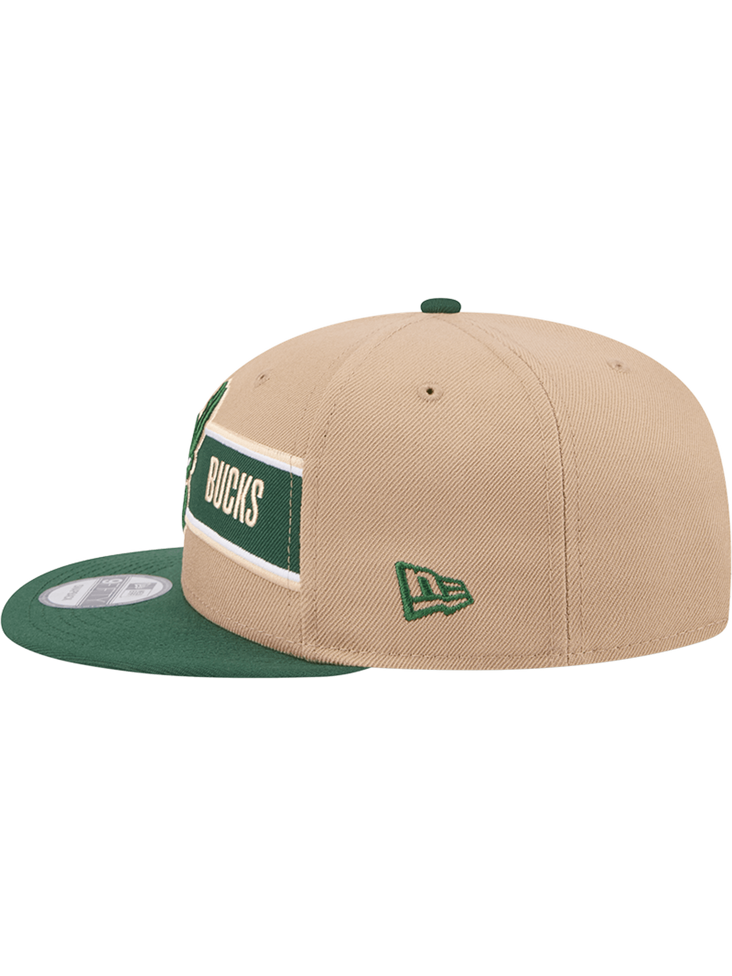 Milwaukee Bucks New Era NBA 24 Draft 9FIFTY Snapback Hat - Tan