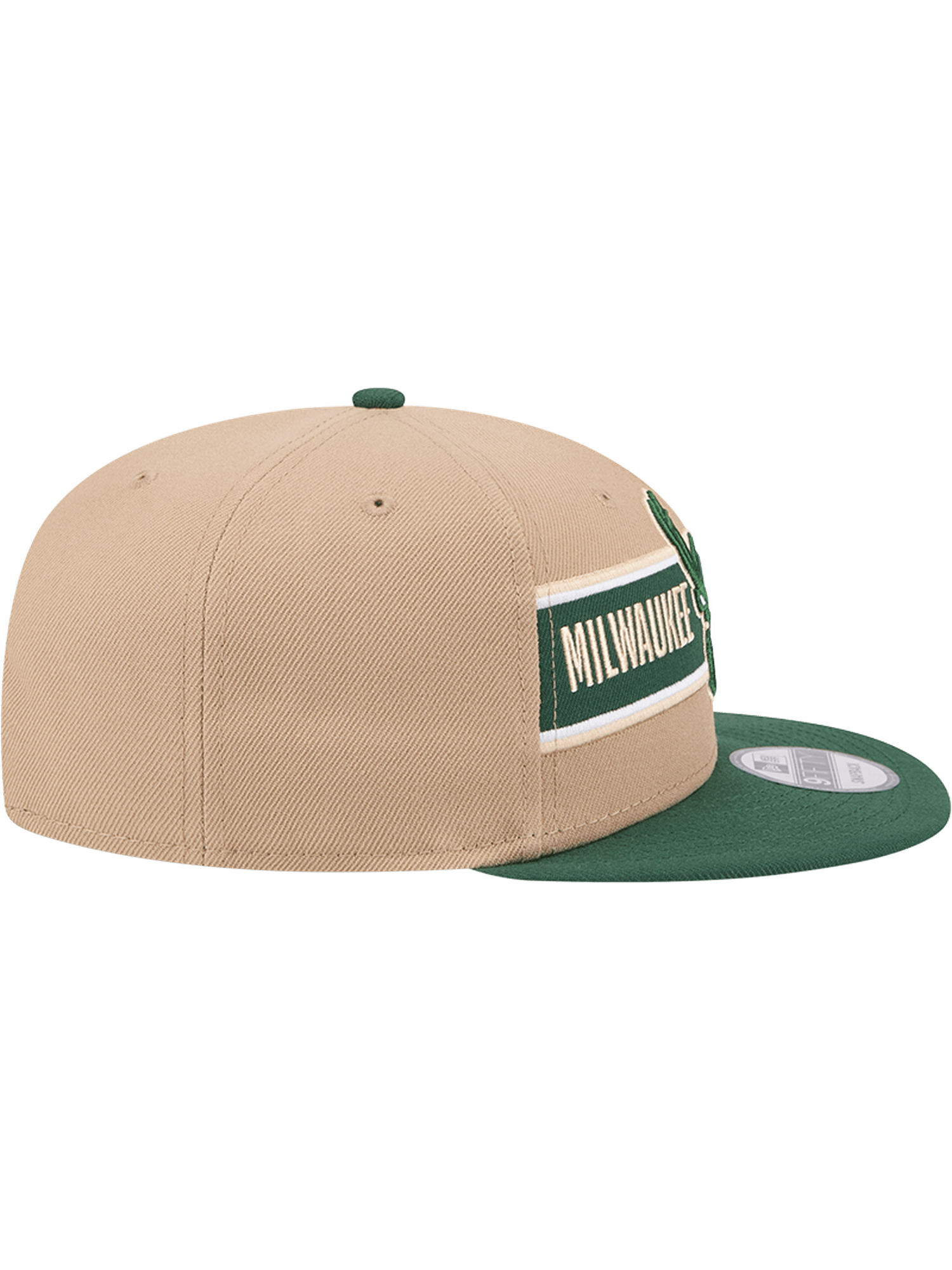 Milwaukee Bucks New Era NBA 24 Draft 9FIFTY Snapback Hat - Tan