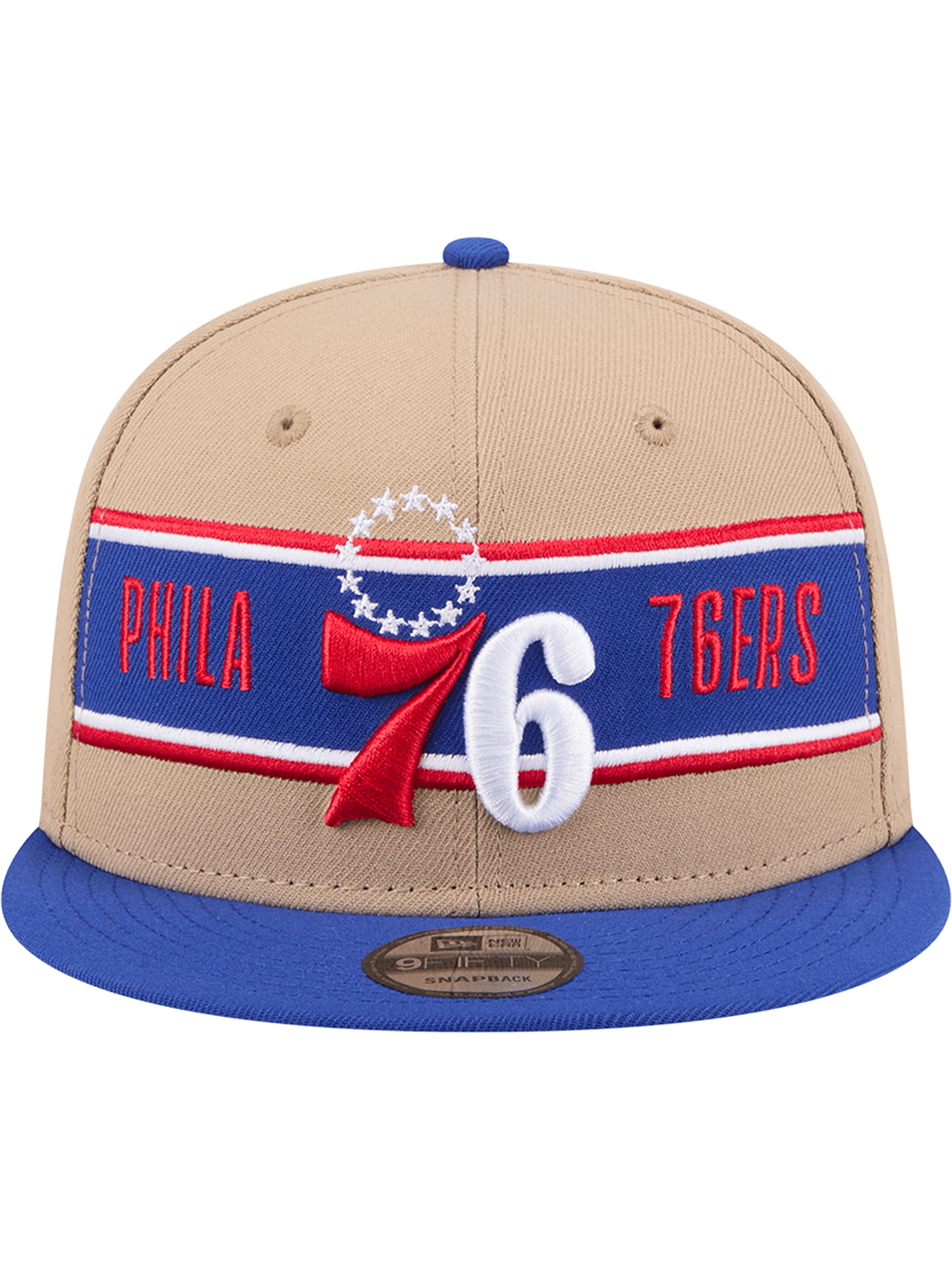 Philadelphia 76ers New Era NBA 24 Draft 9FIFTY Snapback Hat - Tan