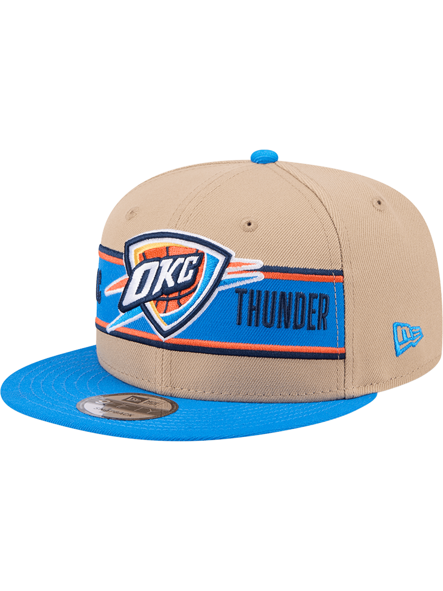 Oklahoma City Thunder New Era NBA 24 Draft 9FIFTY Snapback Hat - Tan