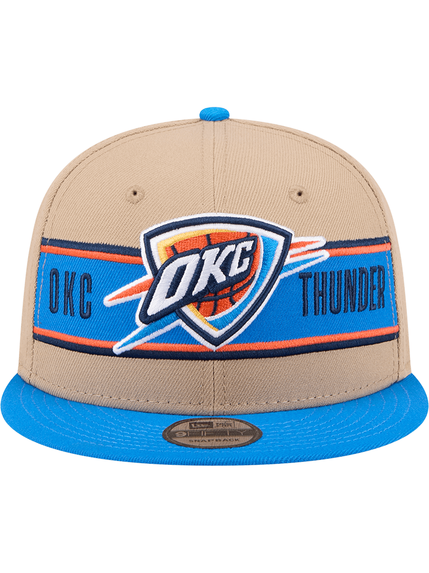 Oklahoma City Thunder New Era NBA 24 Draft 9FIFTY Snapback Hat - Tan