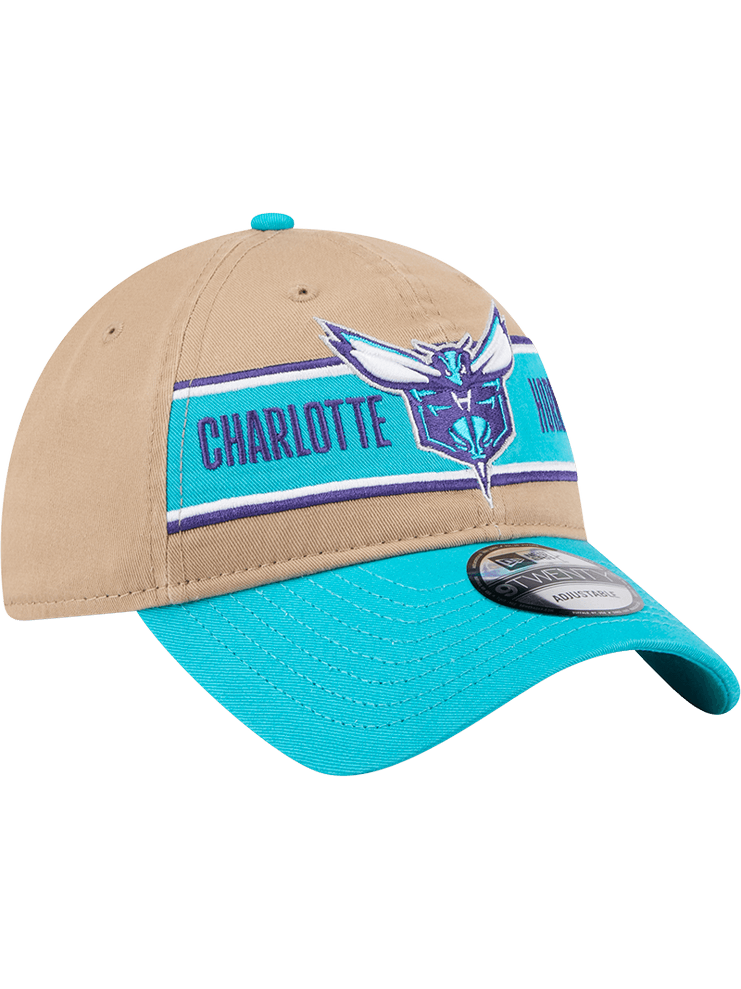 Charlotte Hornets New Era NBA 24 Draft 9TWENTY Strapback Hat - Tan