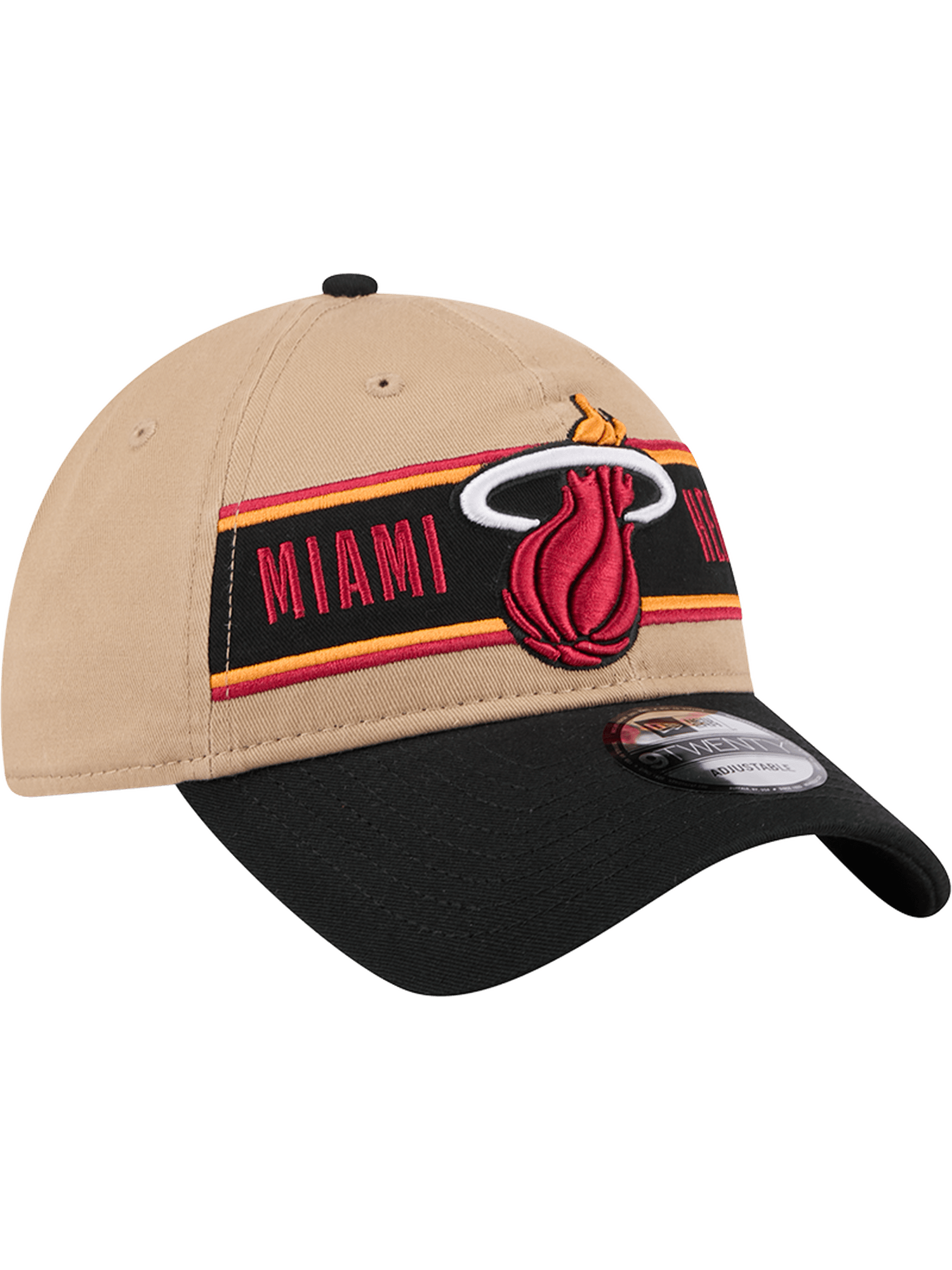 Miami Heat New Era NBA 24 Draft 9TWENTY Strapback Hat - Tan