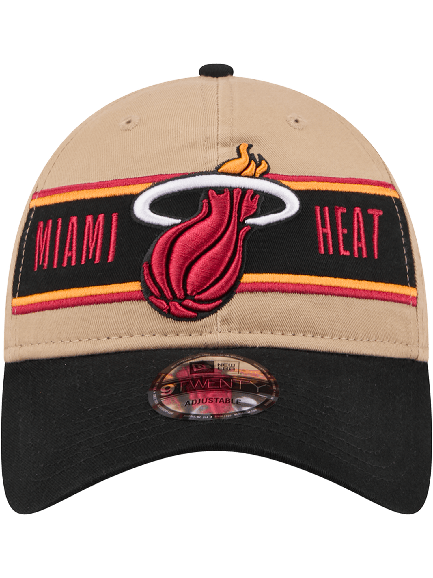 Miami Heat New Era NBA 24 Draft 9TWENTY Strapback Hat - Tan