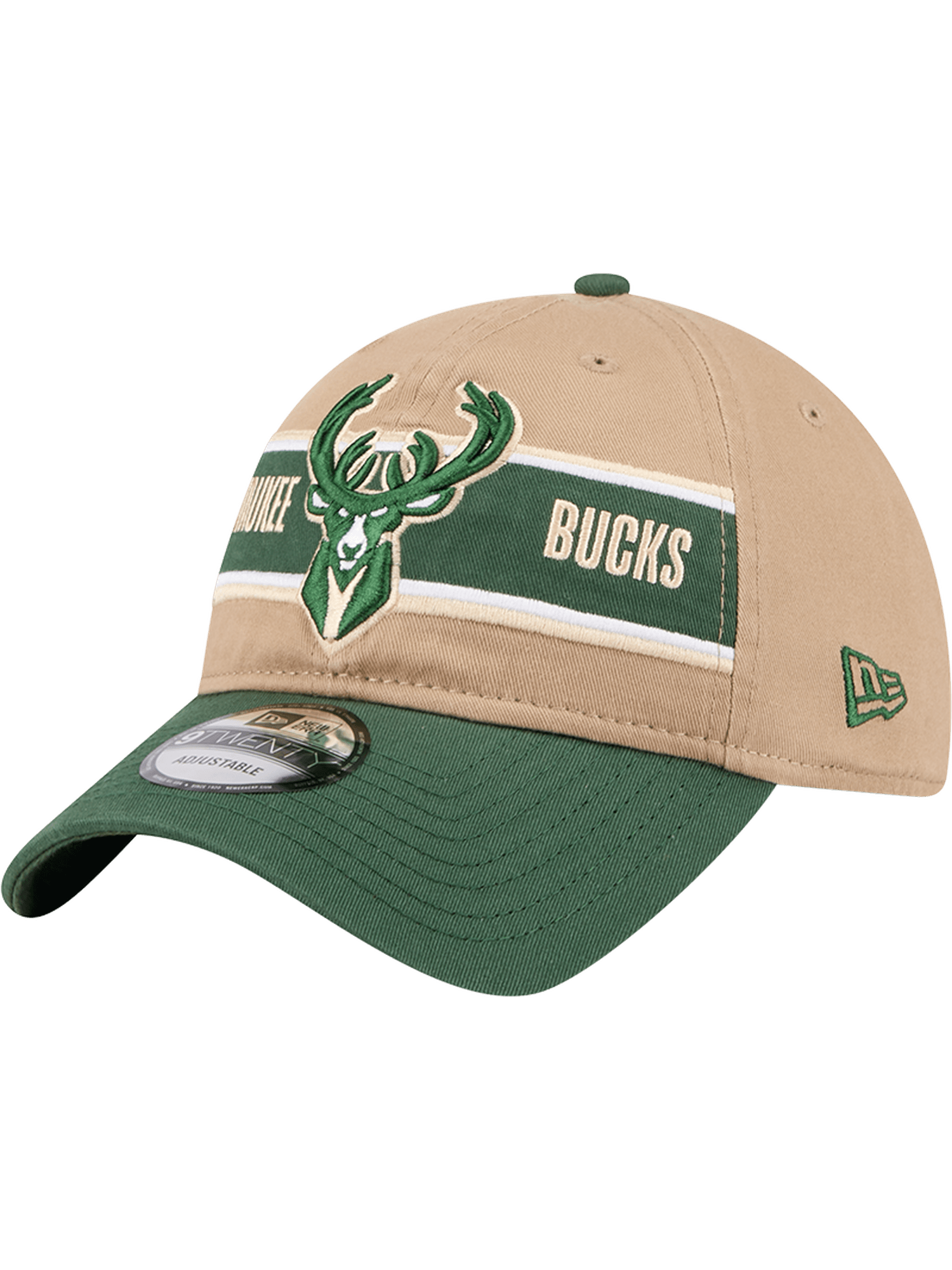 Milwaukee Bucks New Era NBA 24 Draft 9TWENTY Strapback Hat - Tan