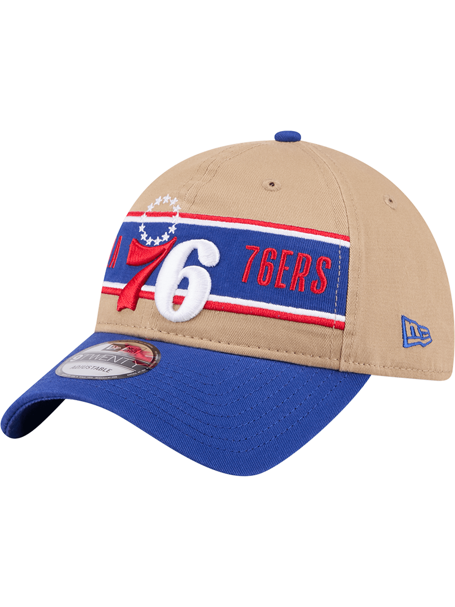 Philadelphia 76ers New Era NBA 24 Draft 9TWENTY Strapback Hat - Tan