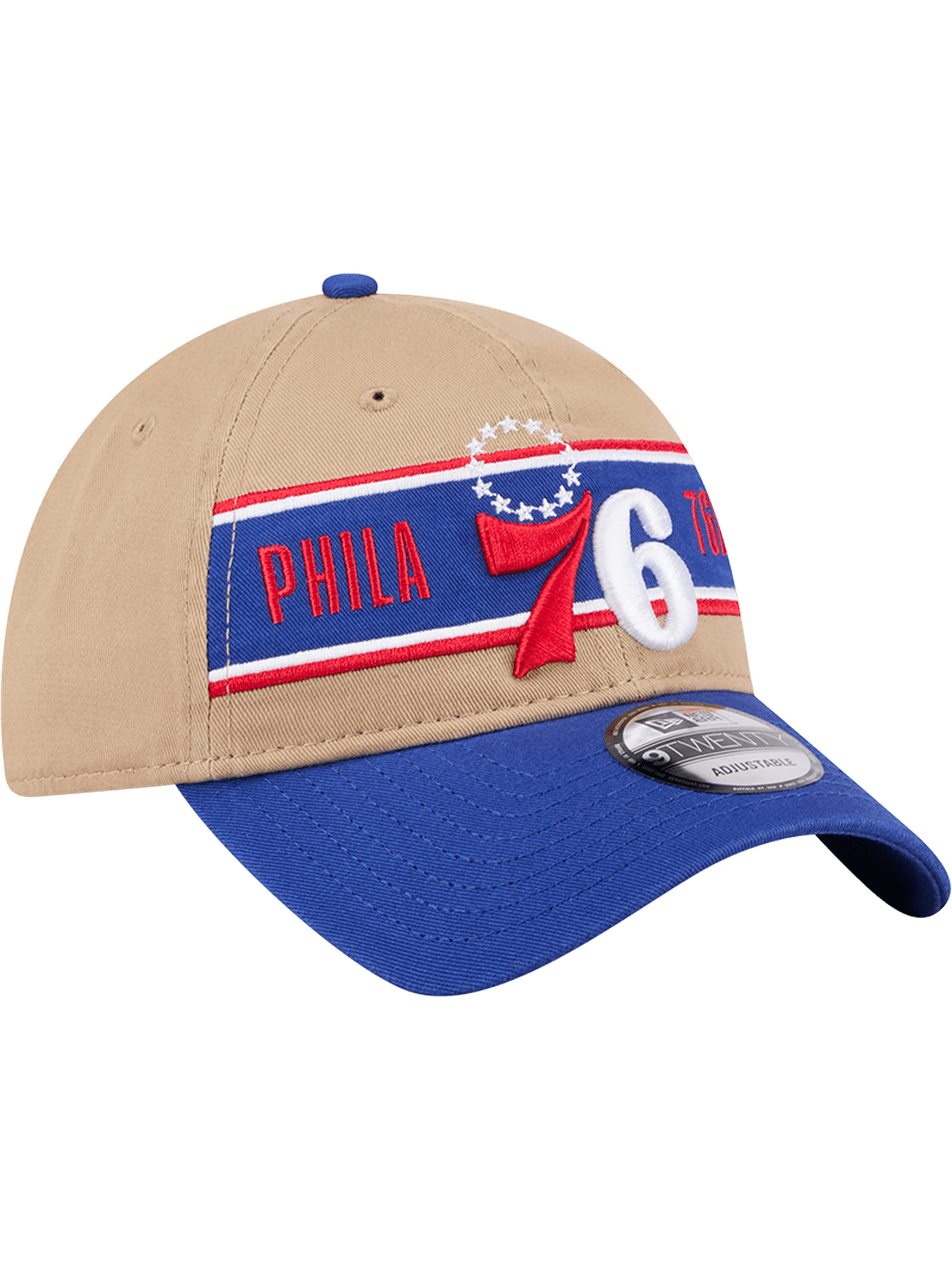 Philadelphia 76ers New Era NBA 24 Draft 9TWENTY Strapback Hat - Tan