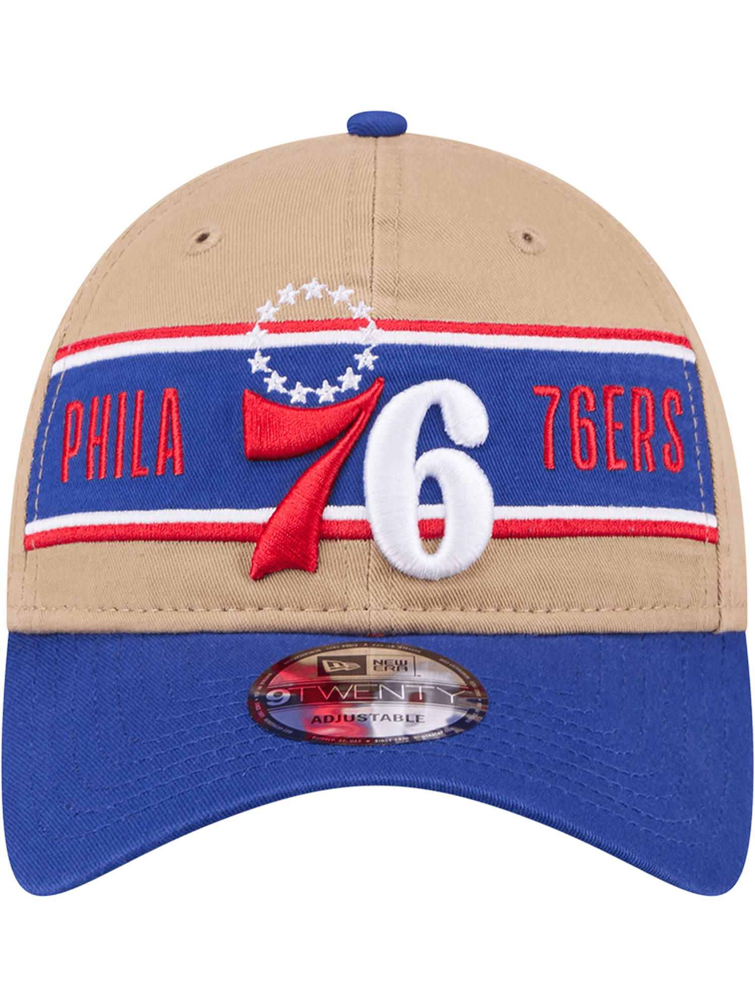 Philadelphia 76ers New Era NBA 24 Draft 9TWENTY Strapback Hat - Tan